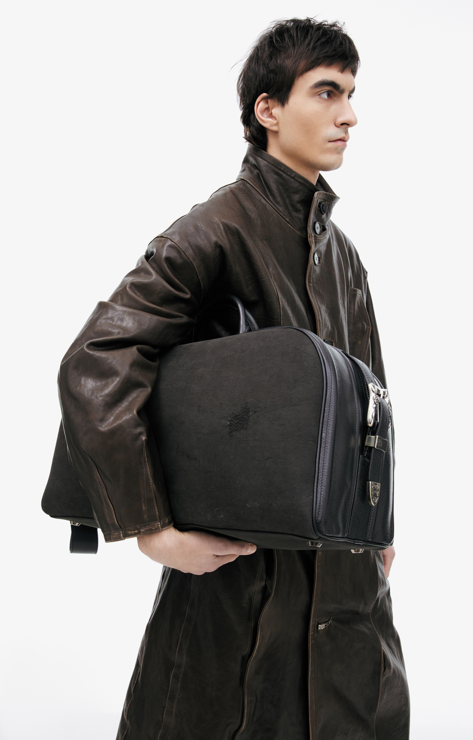 Buy Enfants Riches Déprimés men black belt strap weekender bag for