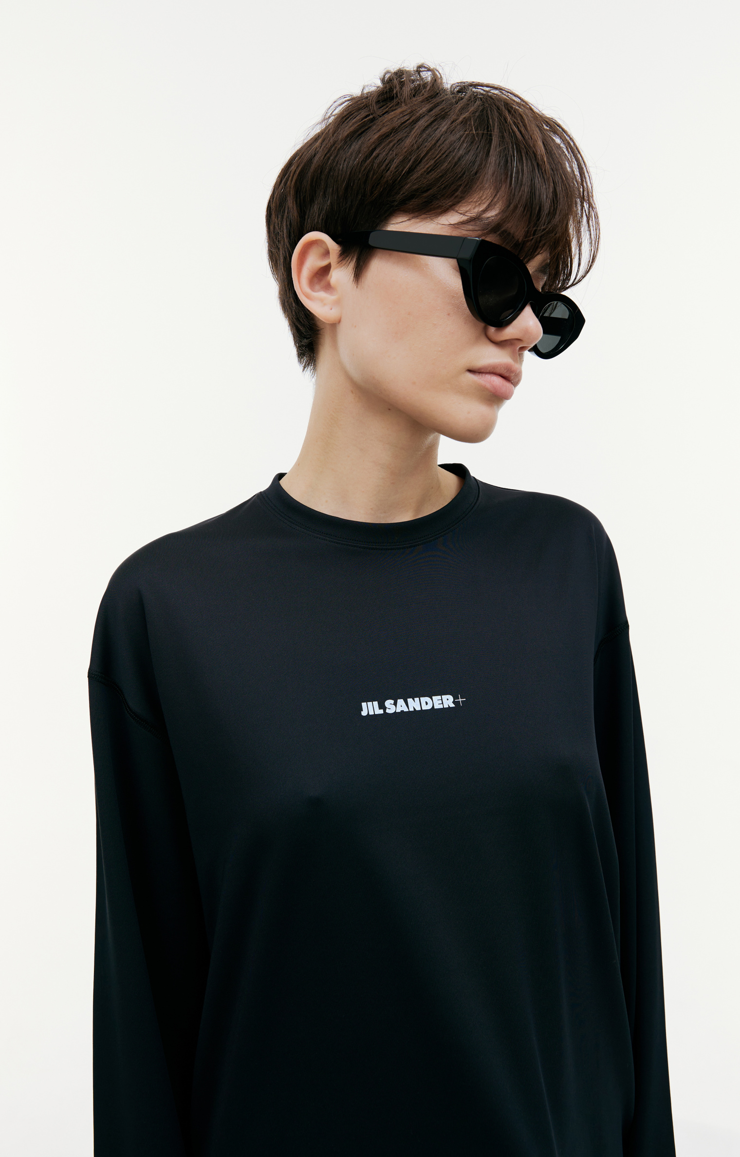 Jil Sander Базовый лонгслив с логотипом