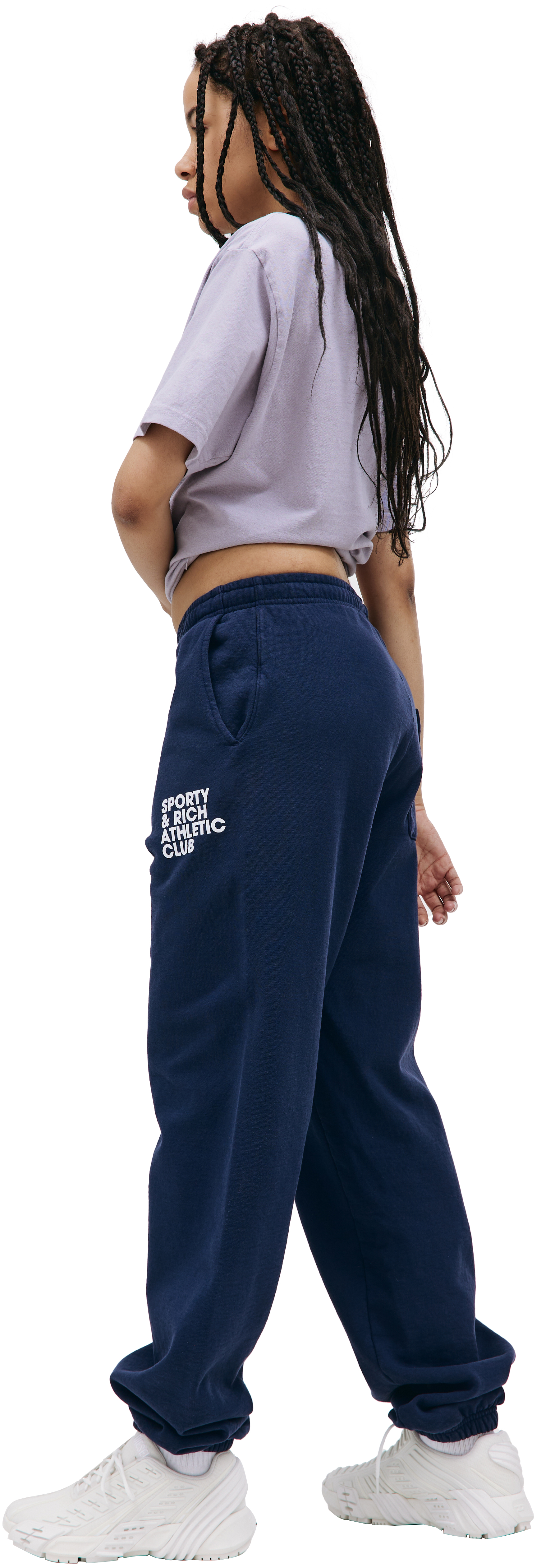 SPORTY & RICH Navy blue Exercise Often sweatpants
