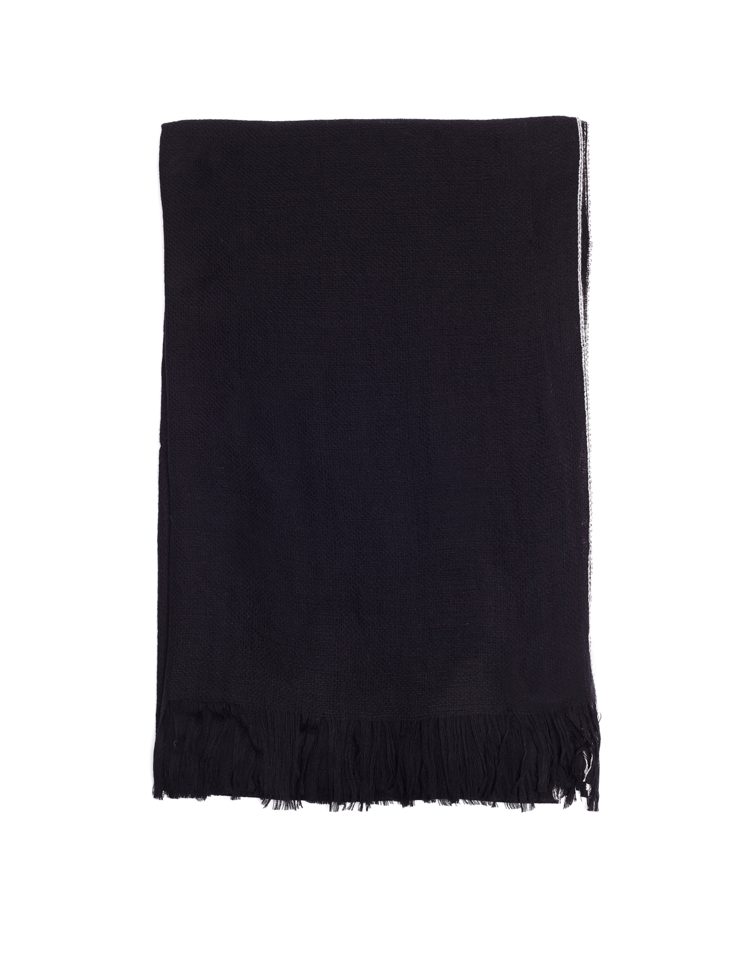 Yohji Yamamoto Черный шерстяной шарф