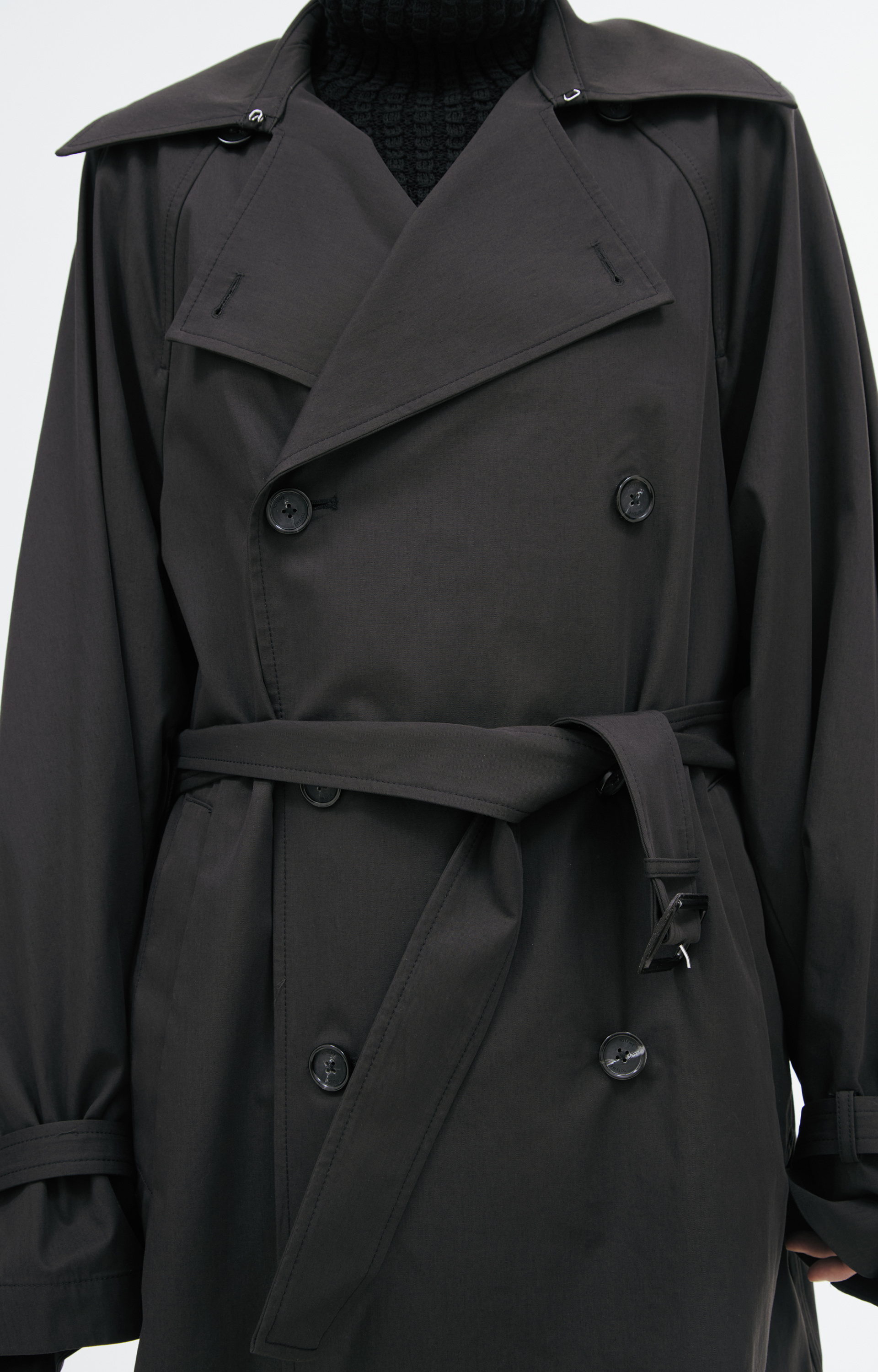 TOTEME Cropped cotton trench coat