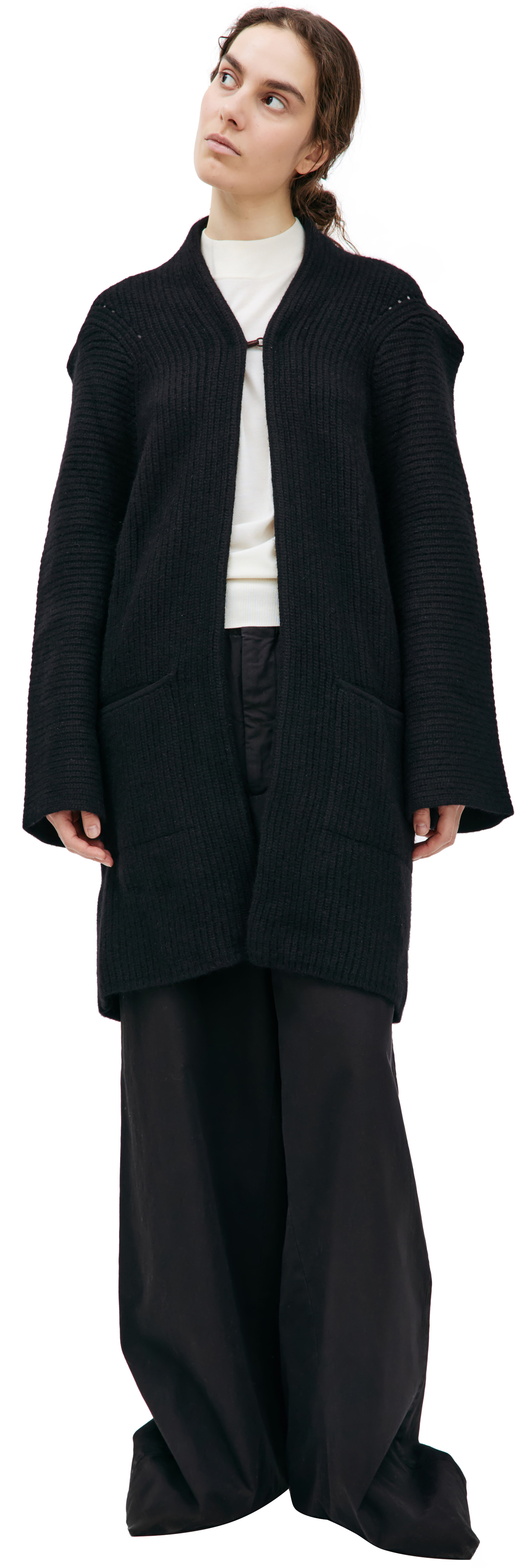 Haider Ackermann Wool Mix Black Cardigan