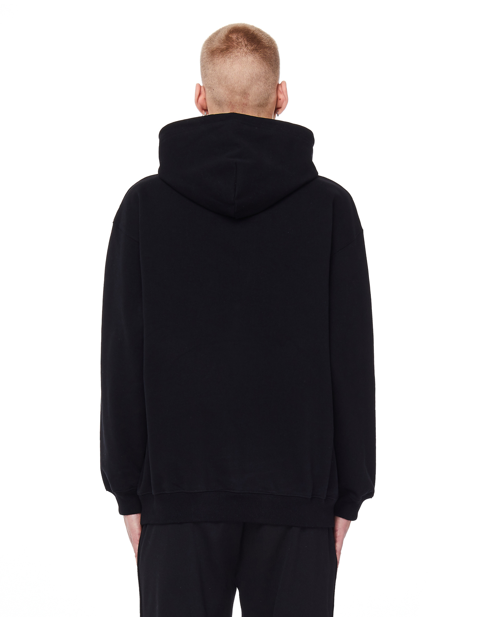 Balenciaga Black Cotton Copyright Hoodie