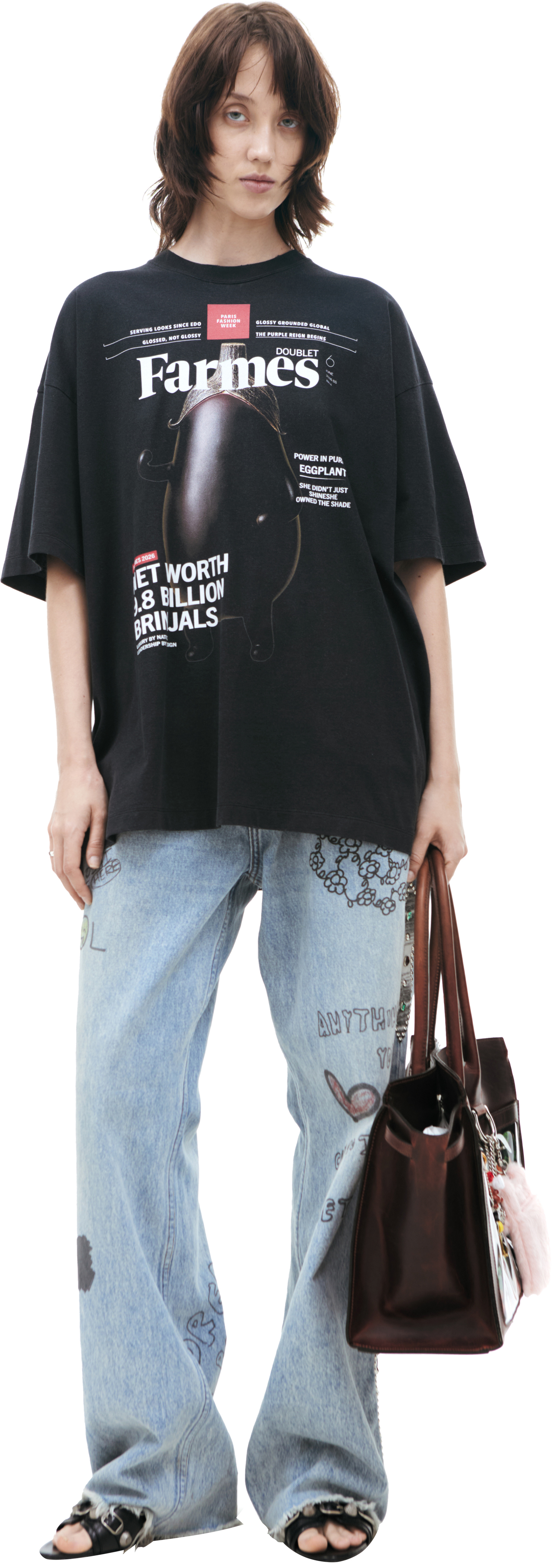 Doublet Black print T-shirt