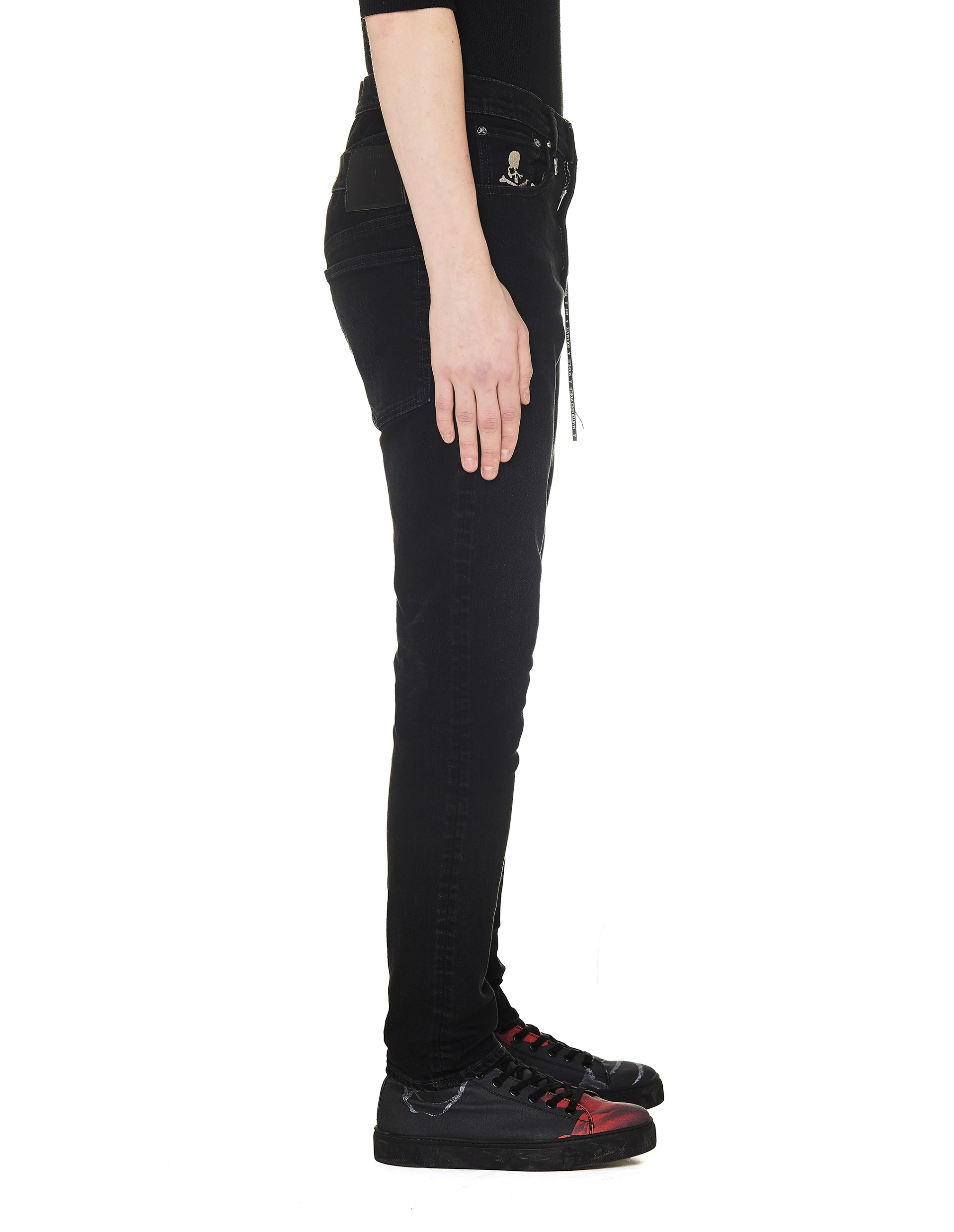 Mastermind WORLD Black Skull Jeans