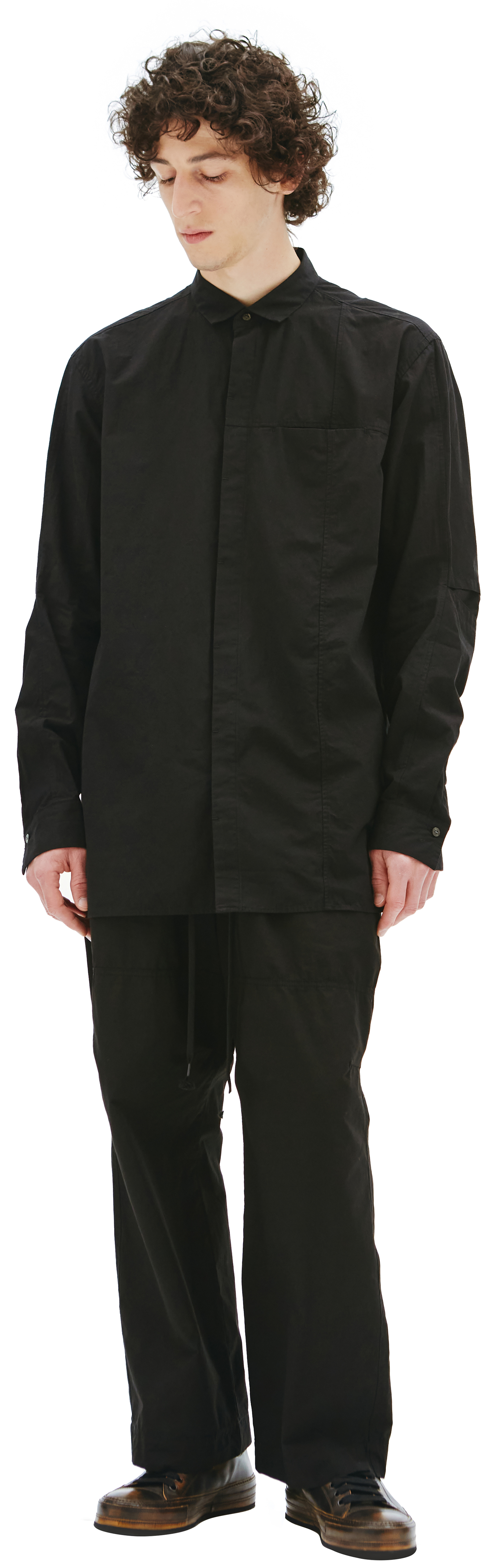 The Viridi-Anne Black cotton shirt