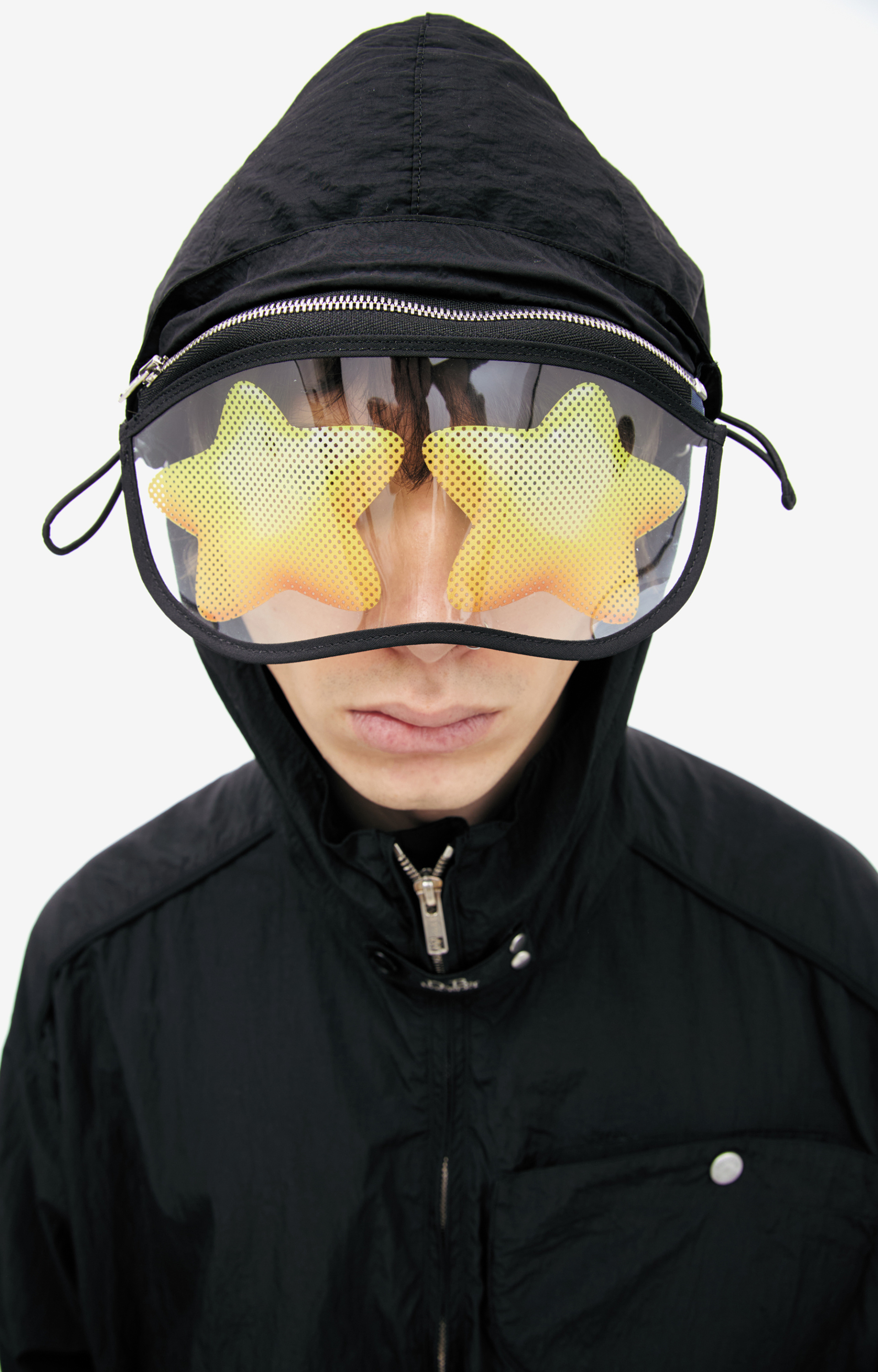 Doublet Black jacket with glasses