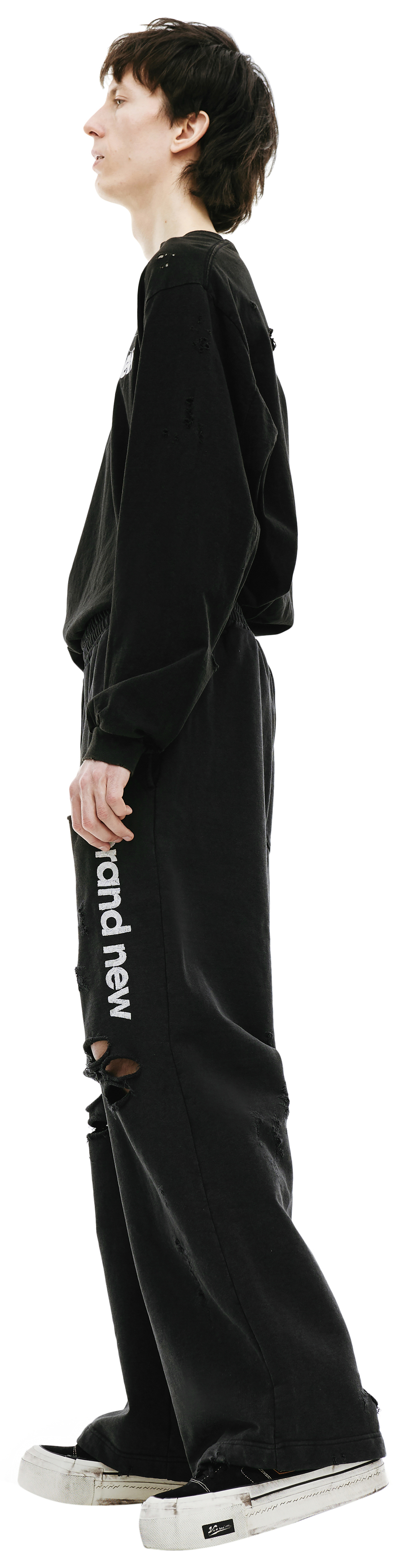 Doublet Black destroyed sweatpants