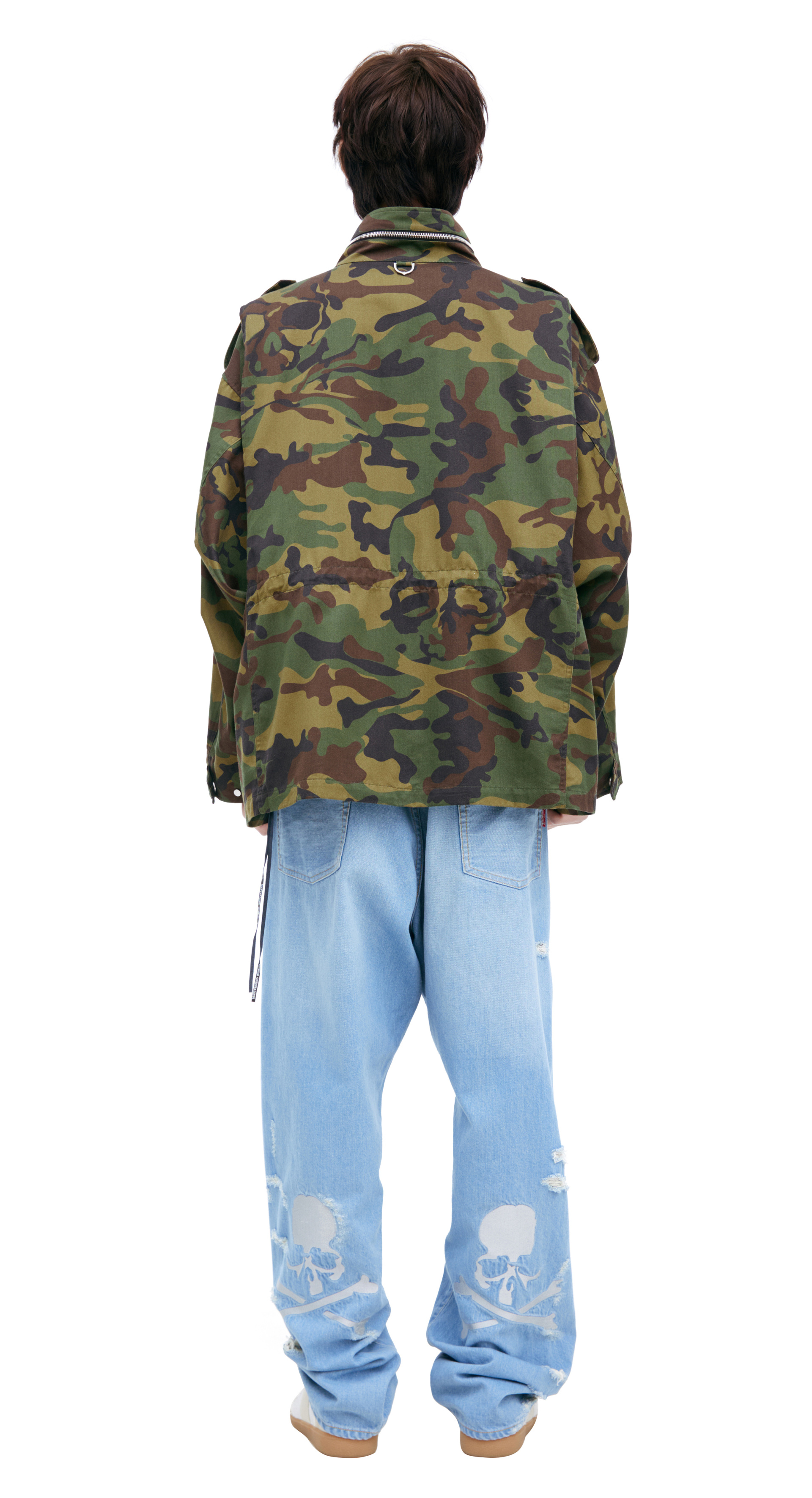 Mastermind WORLD Zippered camouflage jacket