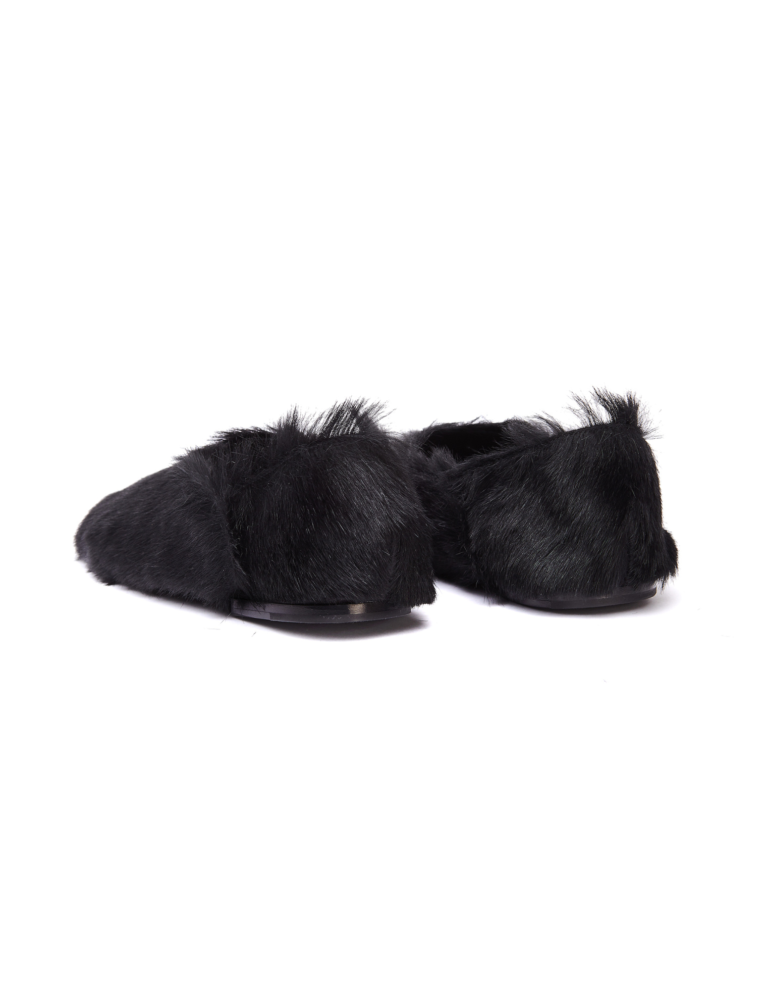 Jil Sander Pony Hair Slippers