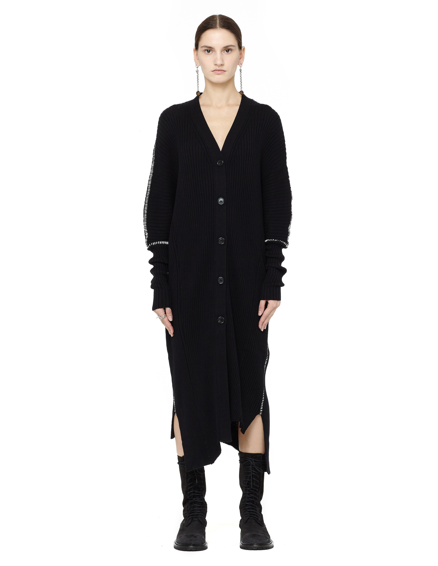 Ann Demeulemeester Кардиган из хлопка и кашемира