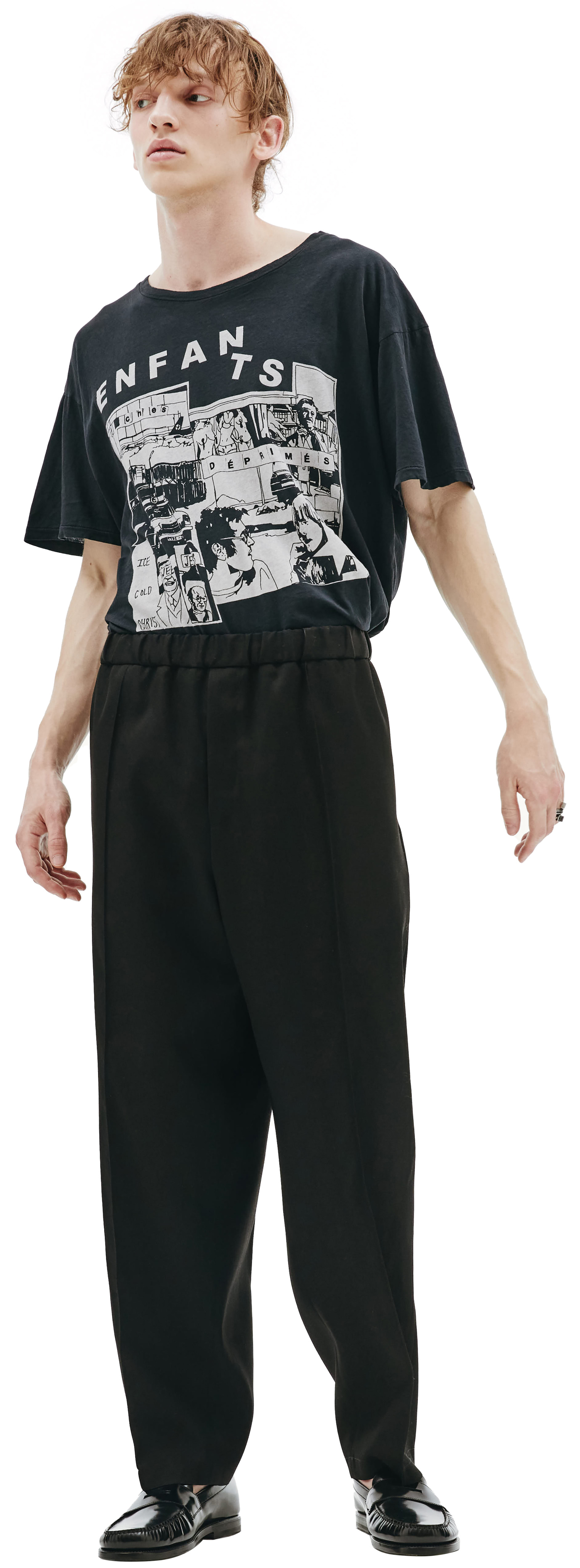 Jil Sander Black pleated pants