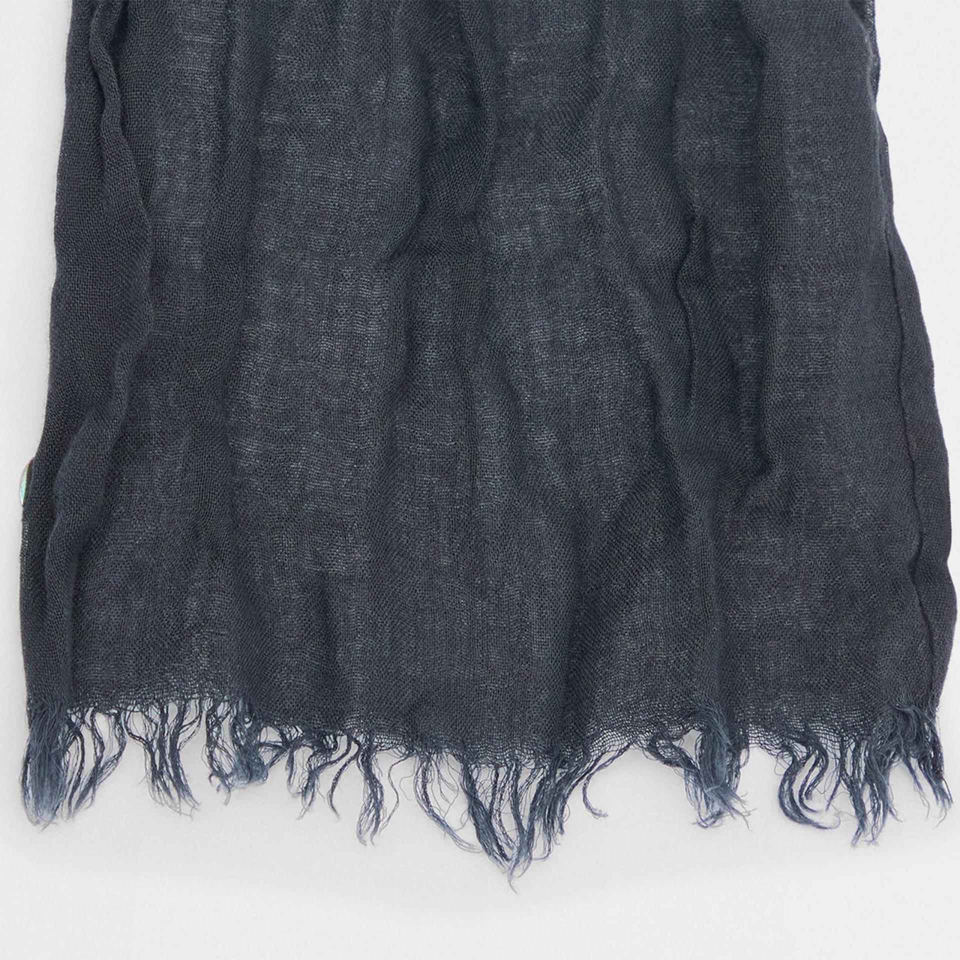 Ann Demeulemeester Black scarf with fringe