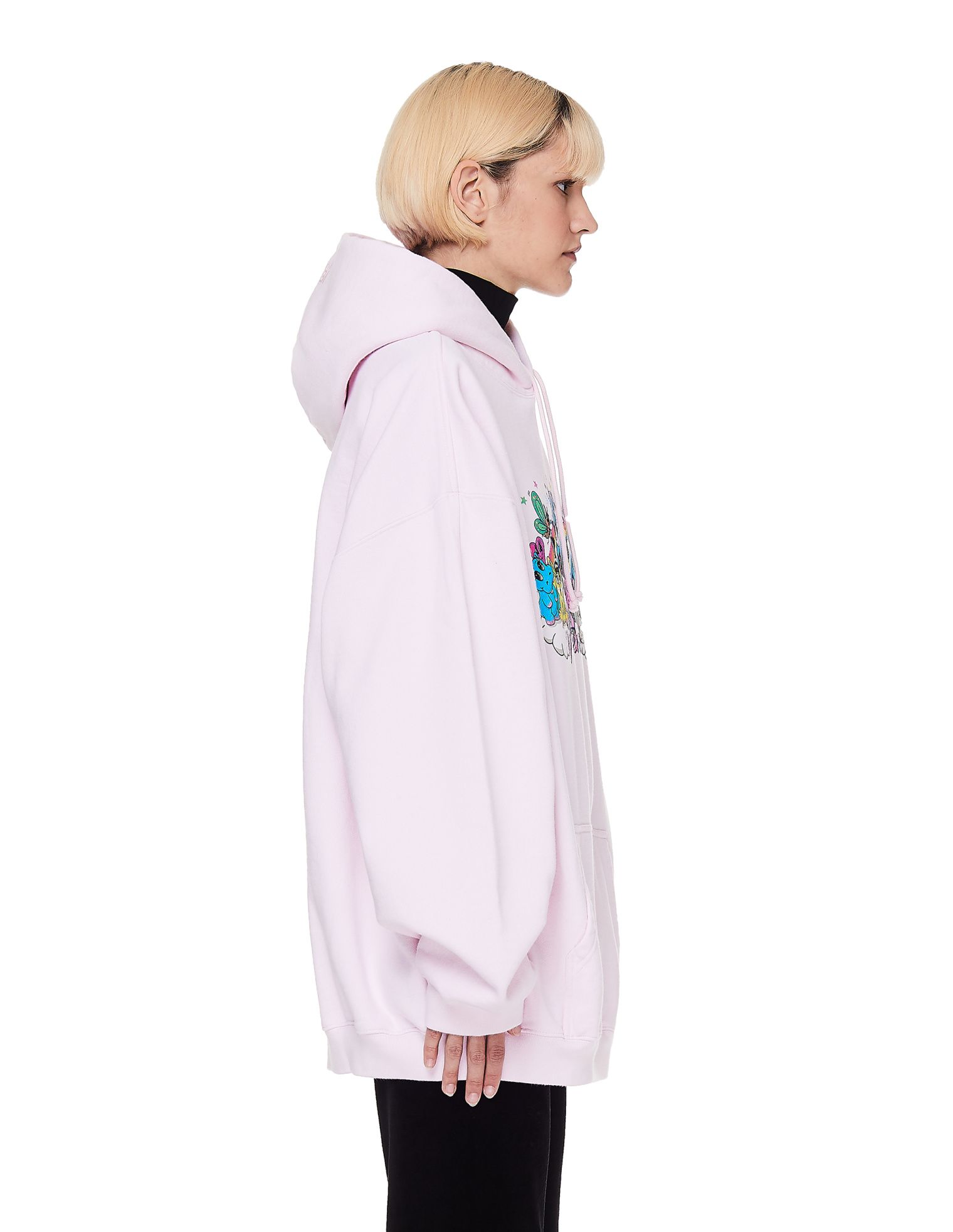 VETEMENTS Хлопковое худи Unicorn с принтом