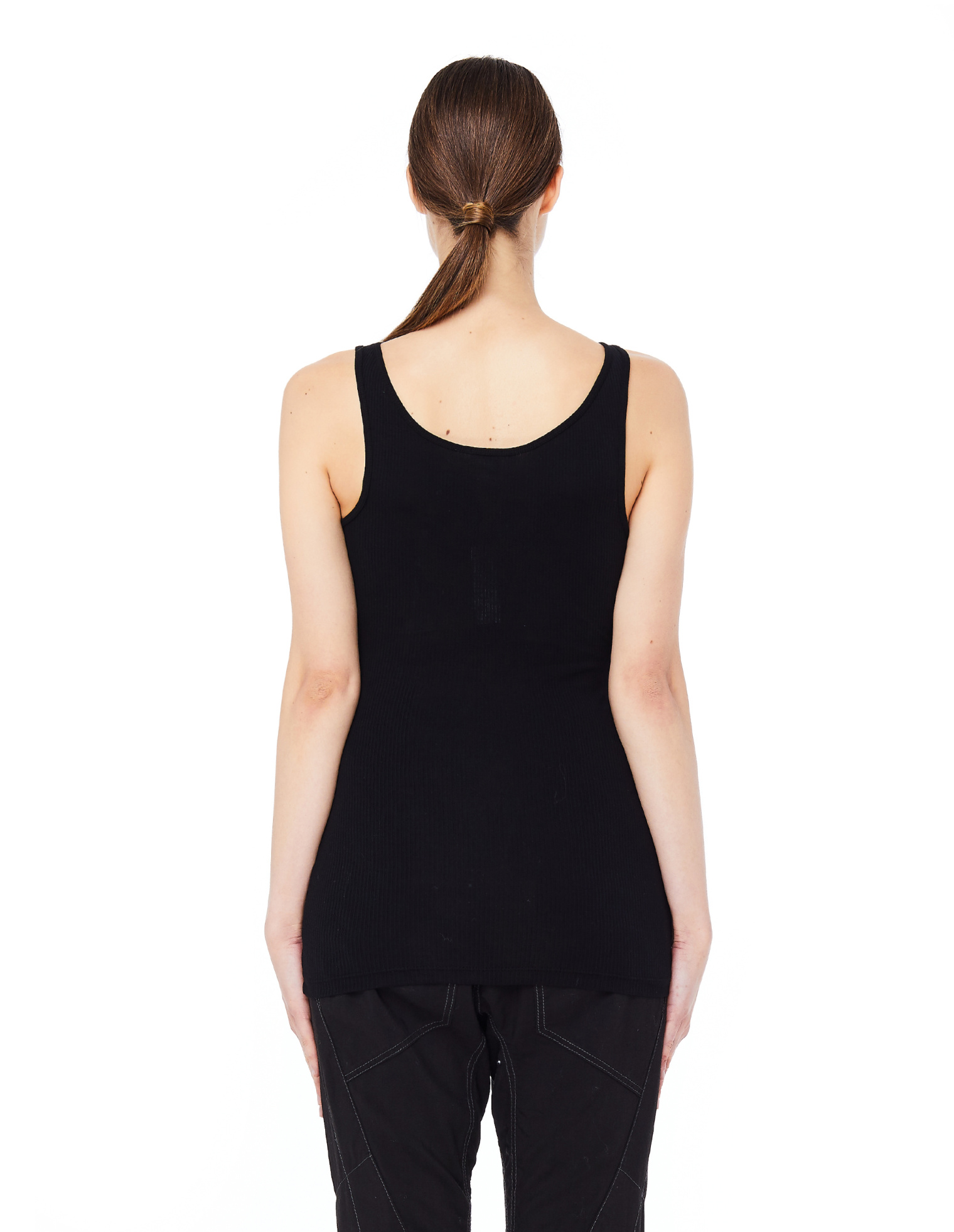 James Perse Black Cotton Tank Top