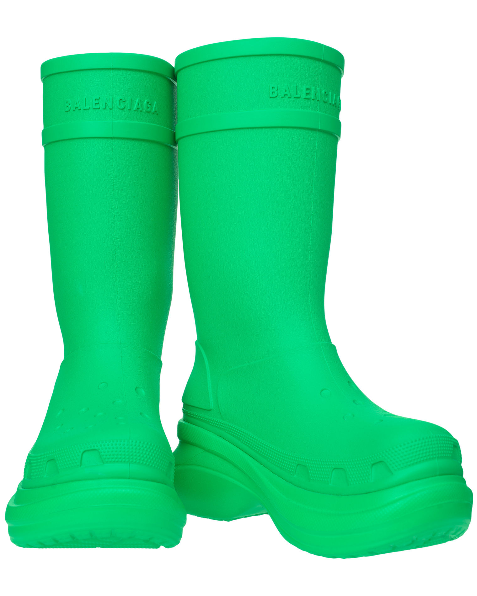 Balenciaga green boots on sale