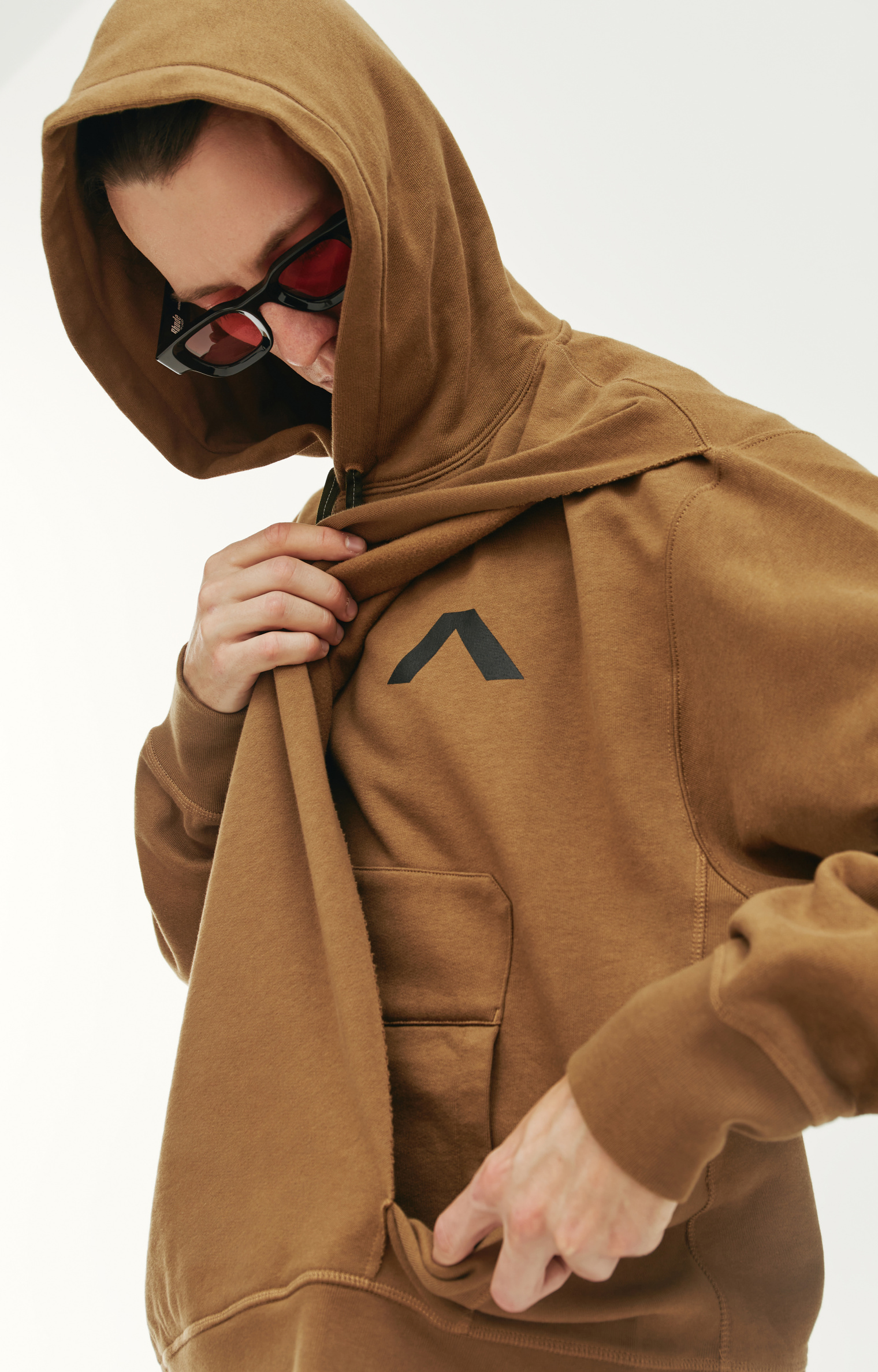 Acronym S26-PR Cotton Hoodie in coyote