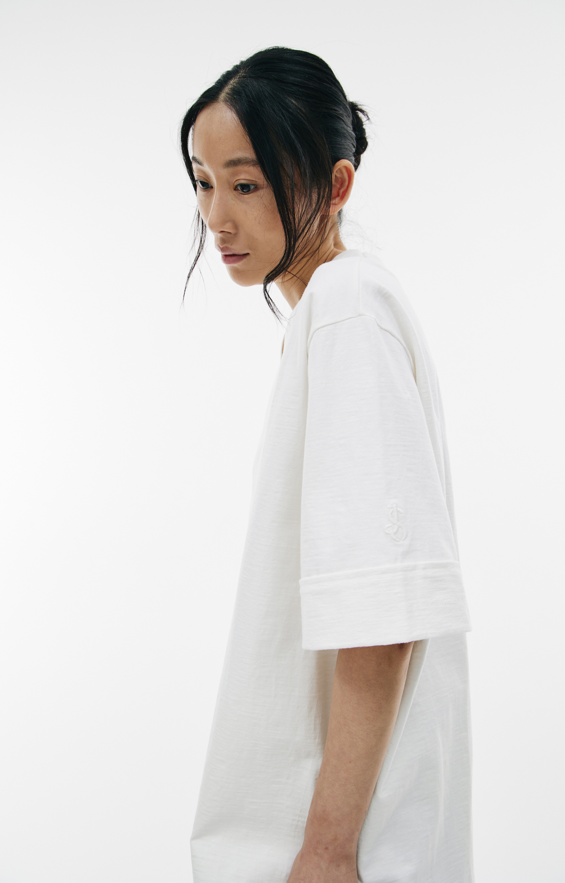 Jil Sander White V-Neck T-Shirt