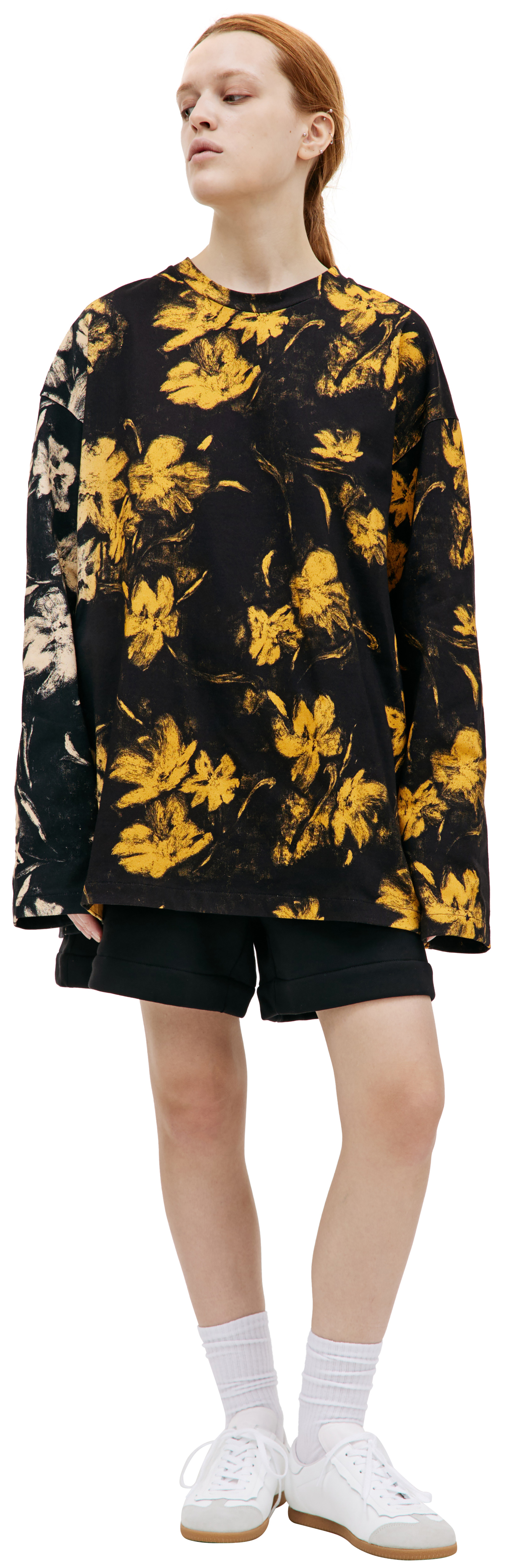 Jil Sander Floral print cotton longsleeve