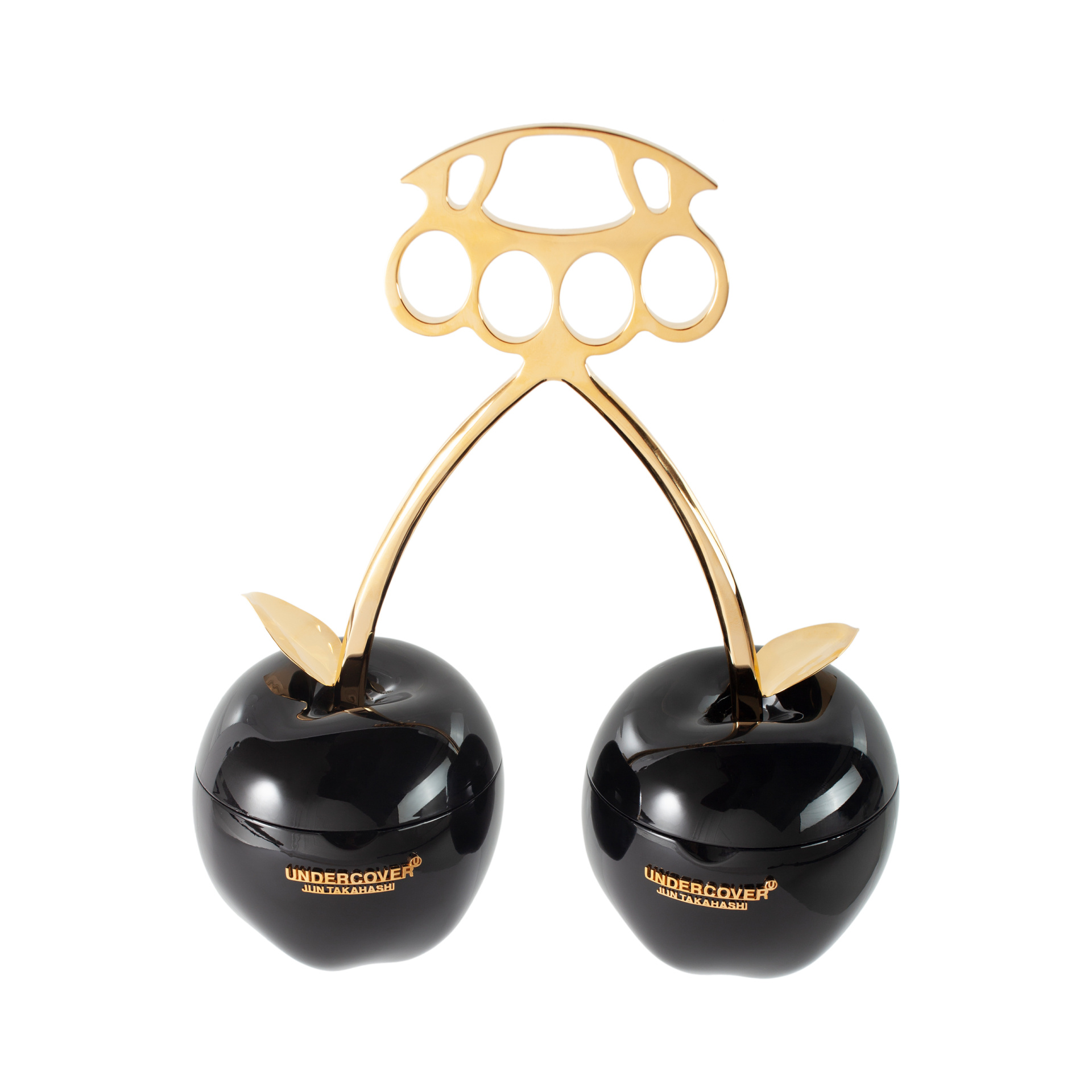 Undercover Black Apple Clutch Bag