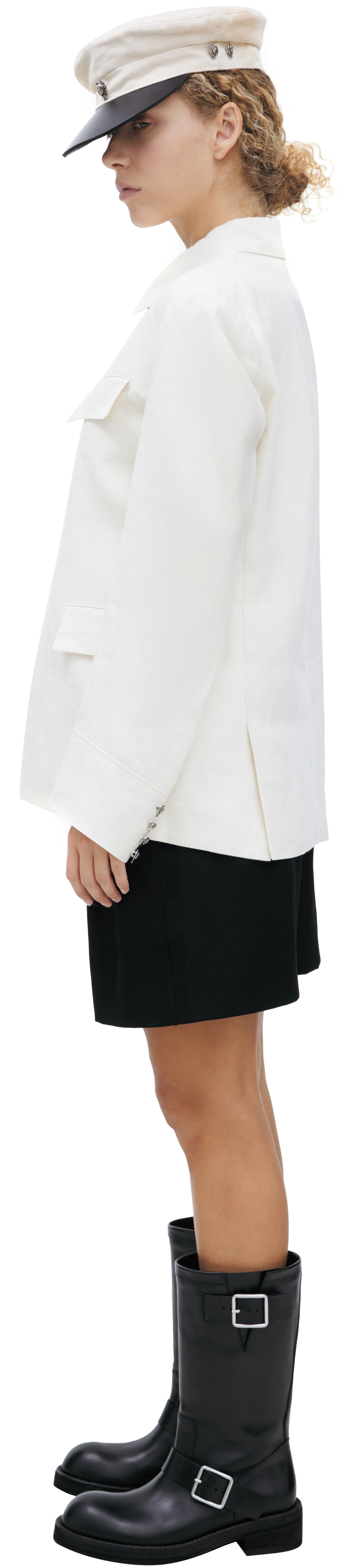 Enfants Riches Déprimés Grey Linen Blazer