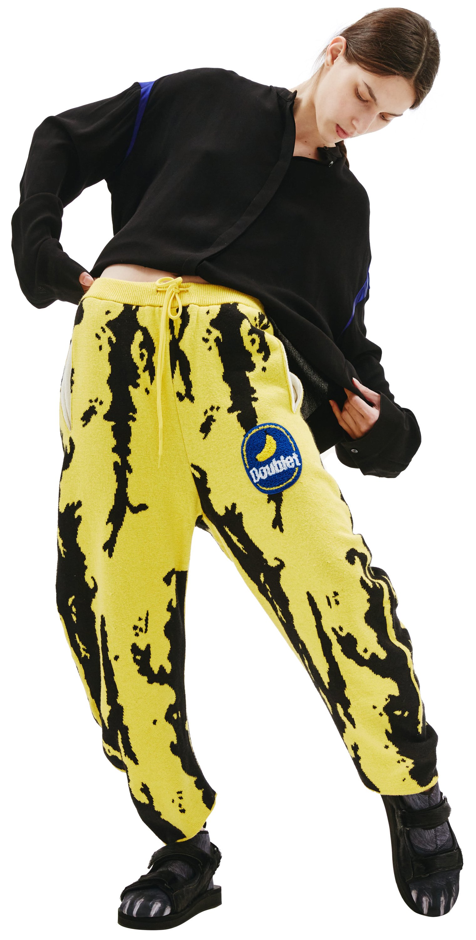 Doublet BANANA JACQUARD KNIT PANTS