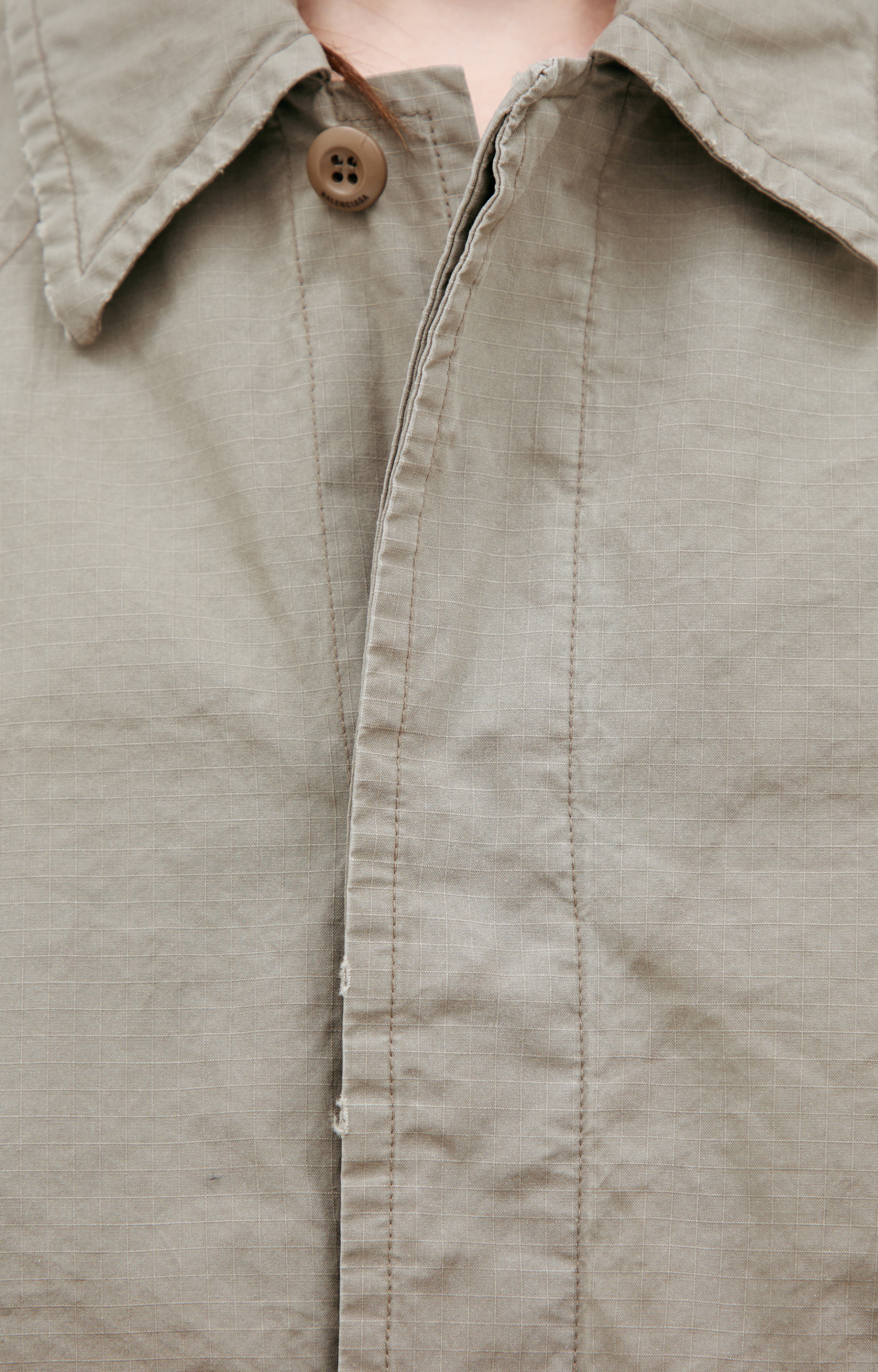 Balenciaga Beige oversized trench coat