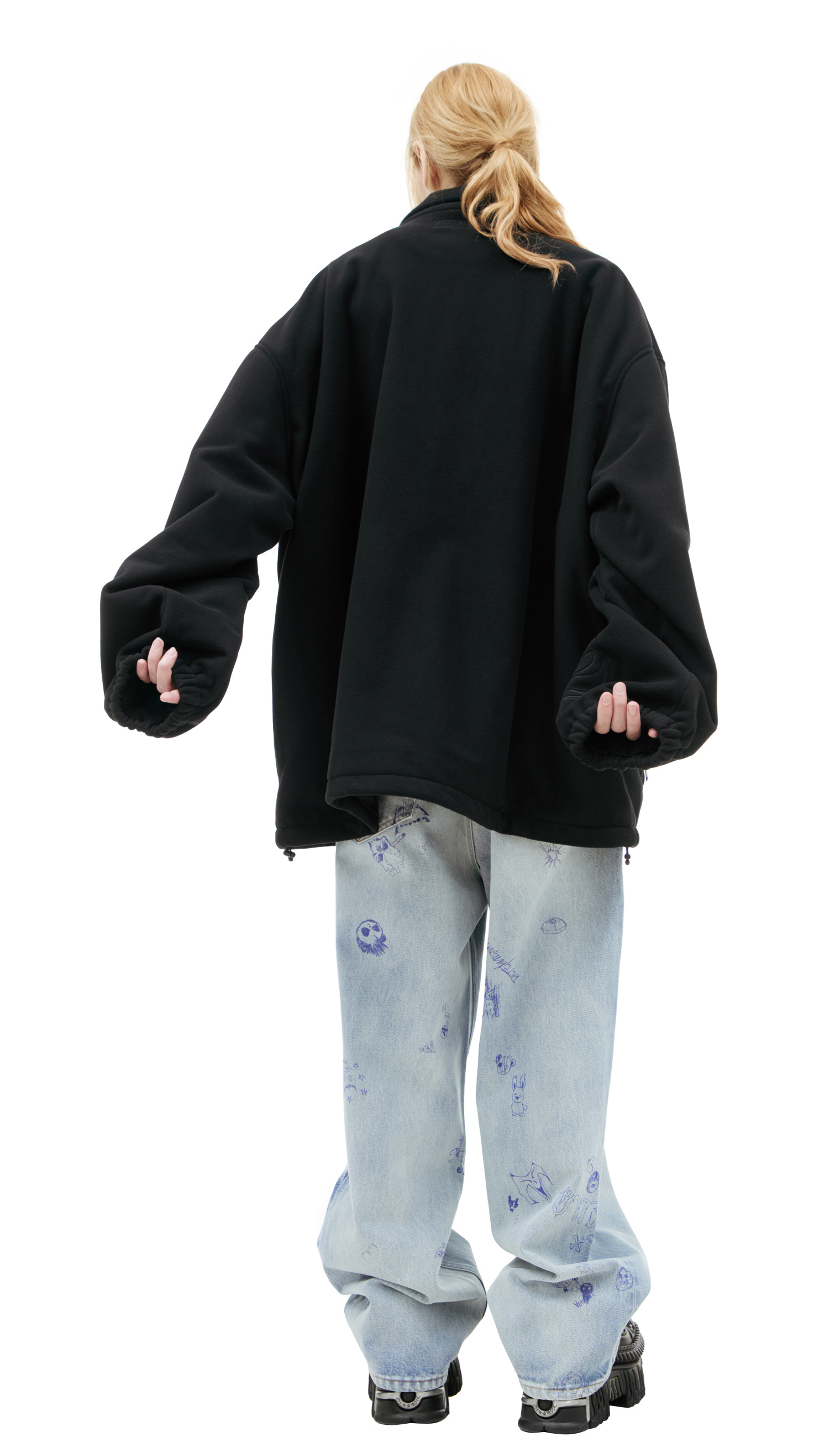 VETEMENTS Logo fleece jacket