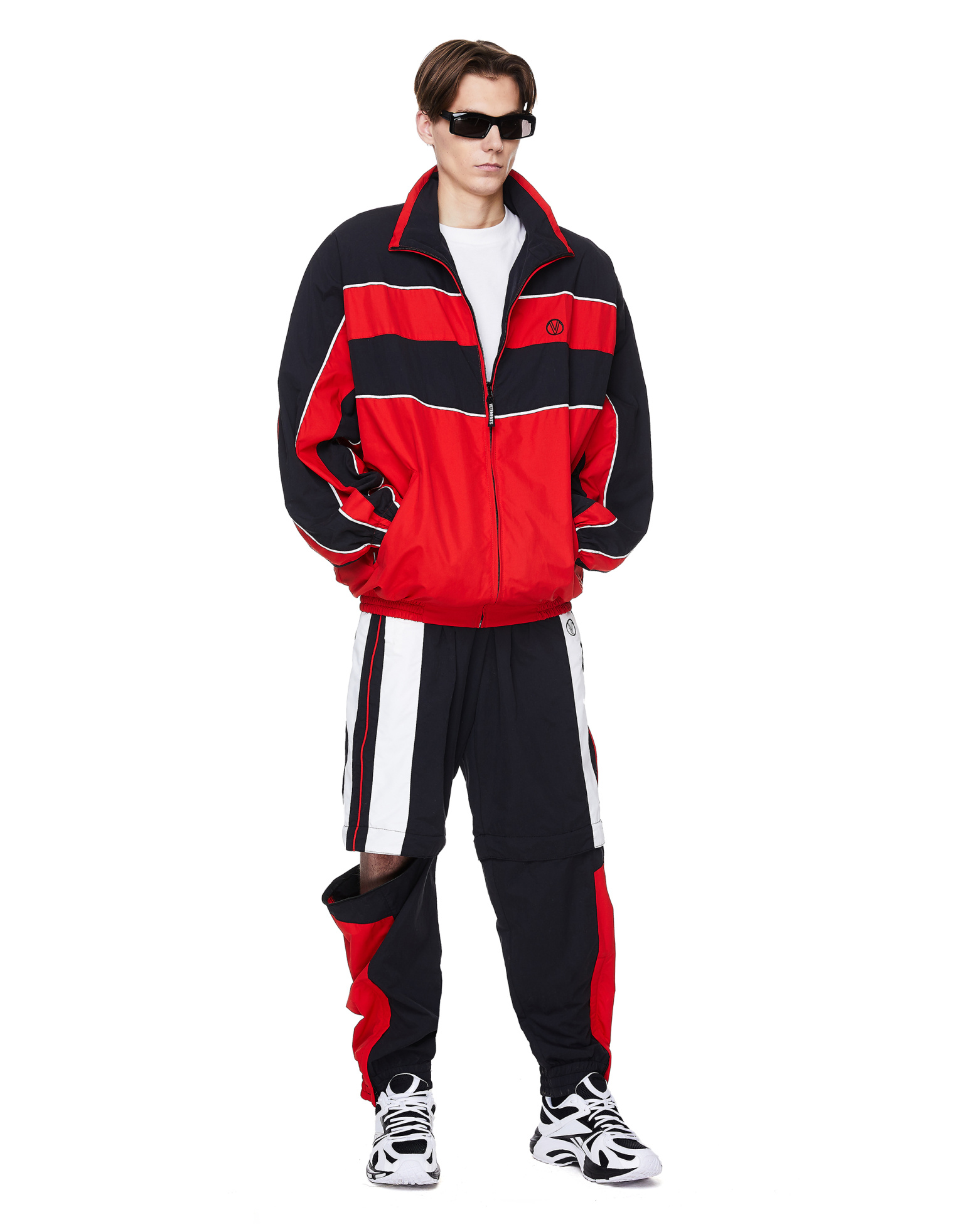 VETEMENTS Black Nylon Zip Trackpants