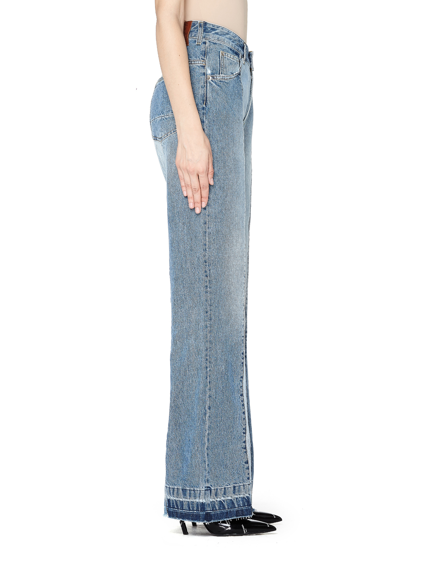 Golden Goose Double-Denim High-Rise Jeans