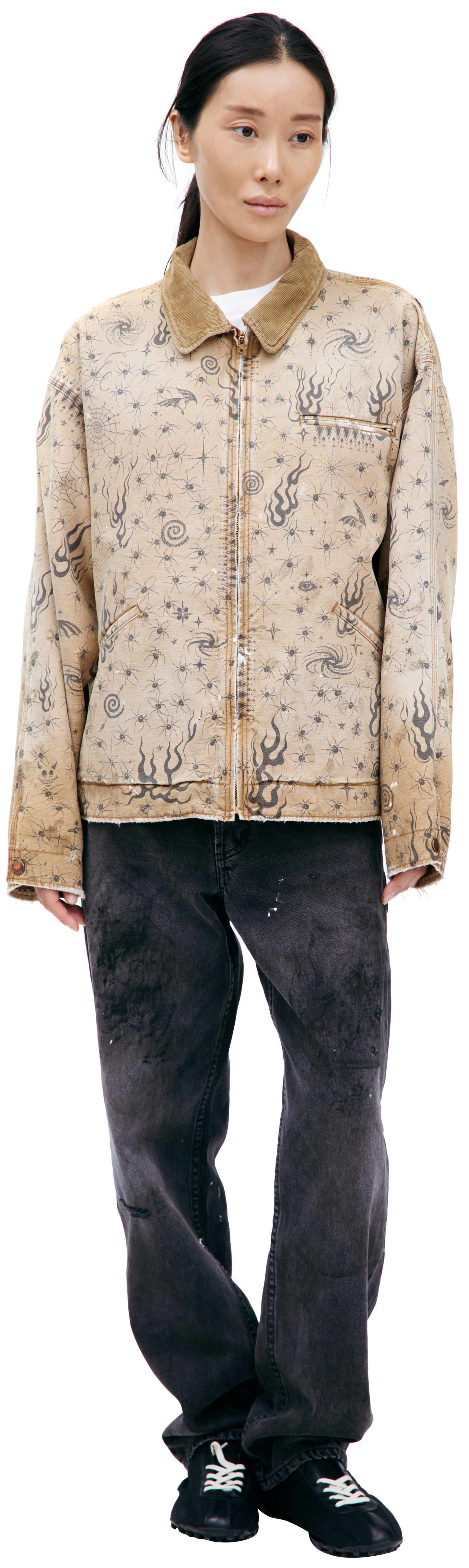 Saint Mxxxxxx Beige monoprint jacket