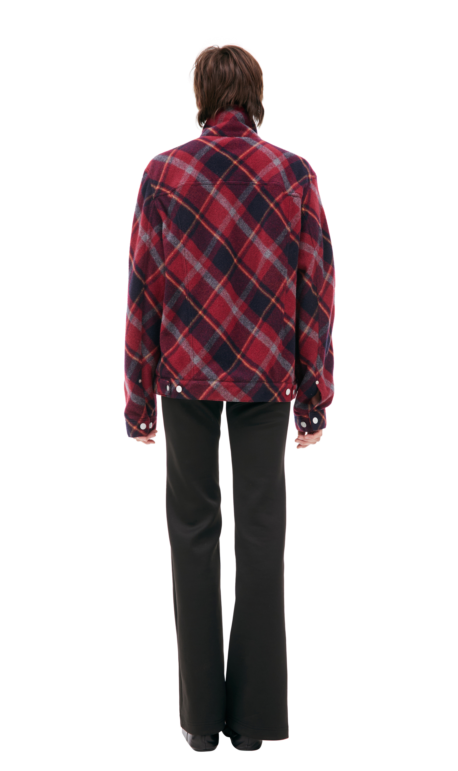 Undercover Plaid jacket with patch pockets