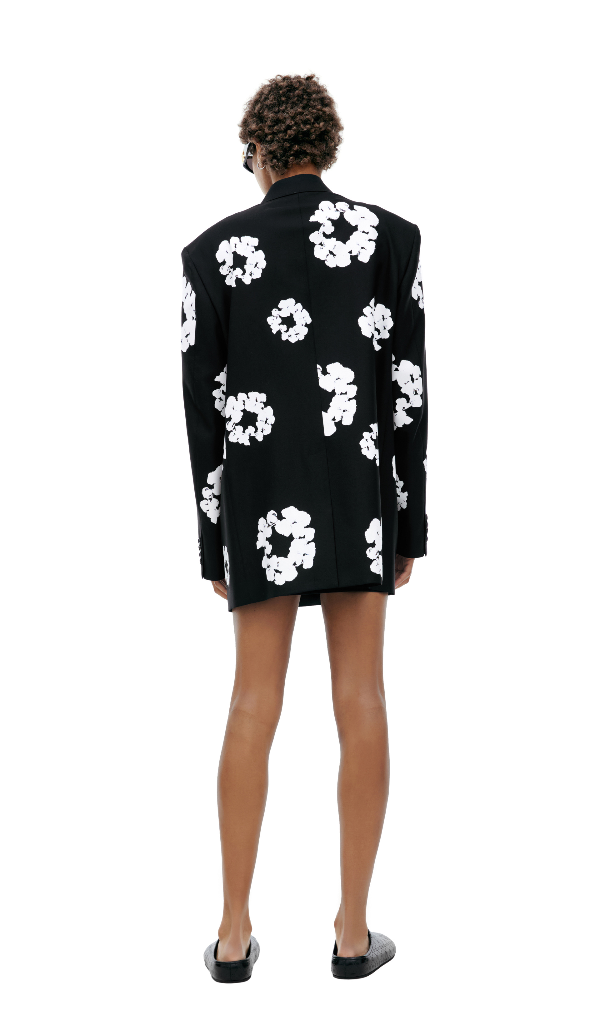 Saint Mxxxxxx Double-breasted monoprint jacket