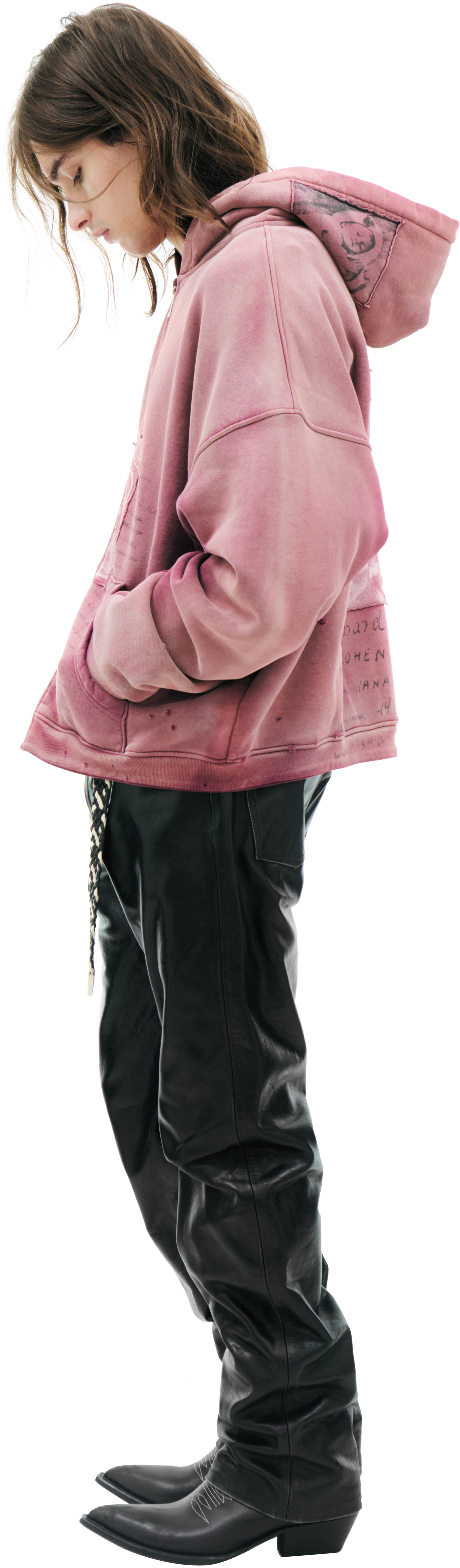 Enfants Riches Déprimés Pink zip-up hoodie