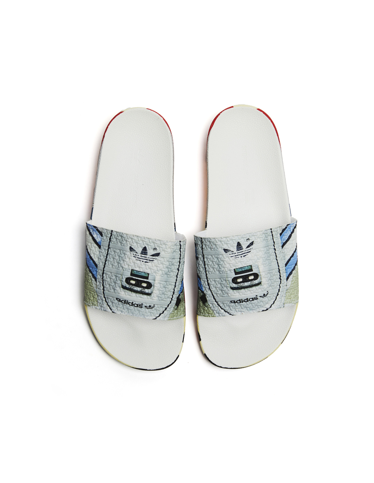 Raf Simons Trompe-l\'œil Printed Adilette Slides