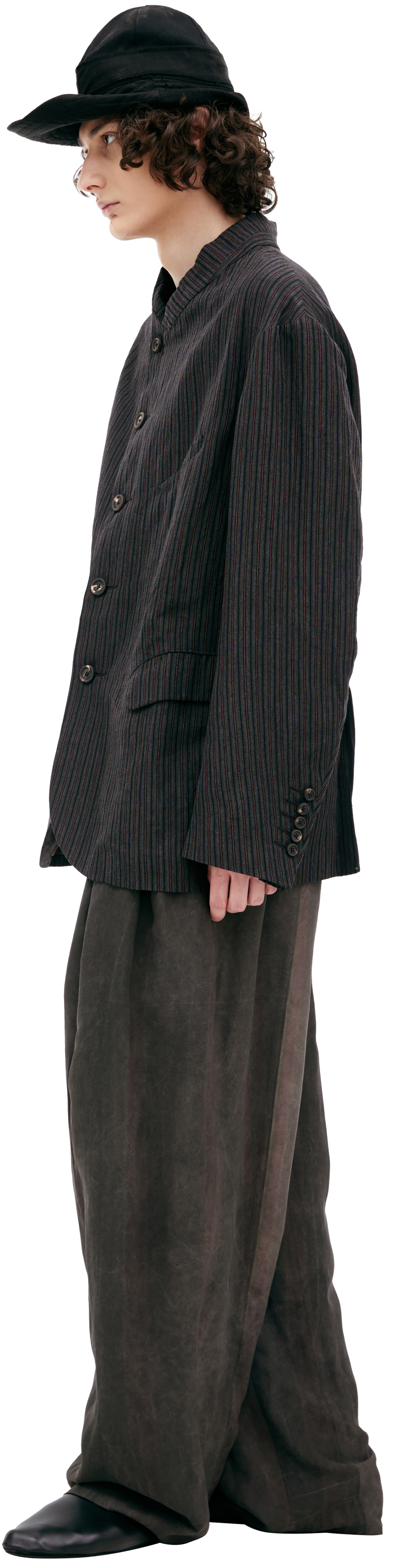 Ziggy Chen Grey striped jacket