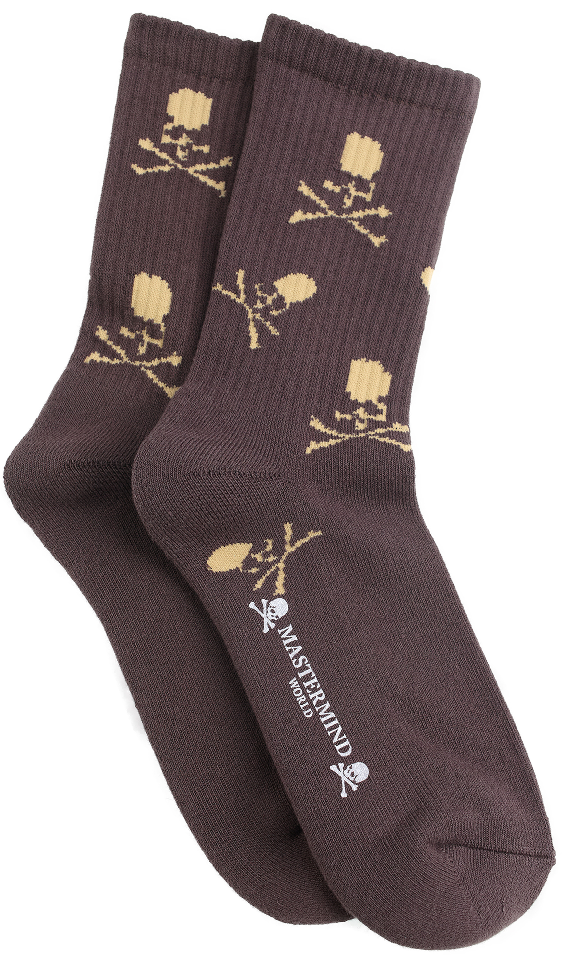 Mastermind WORLD Brown cotton socks