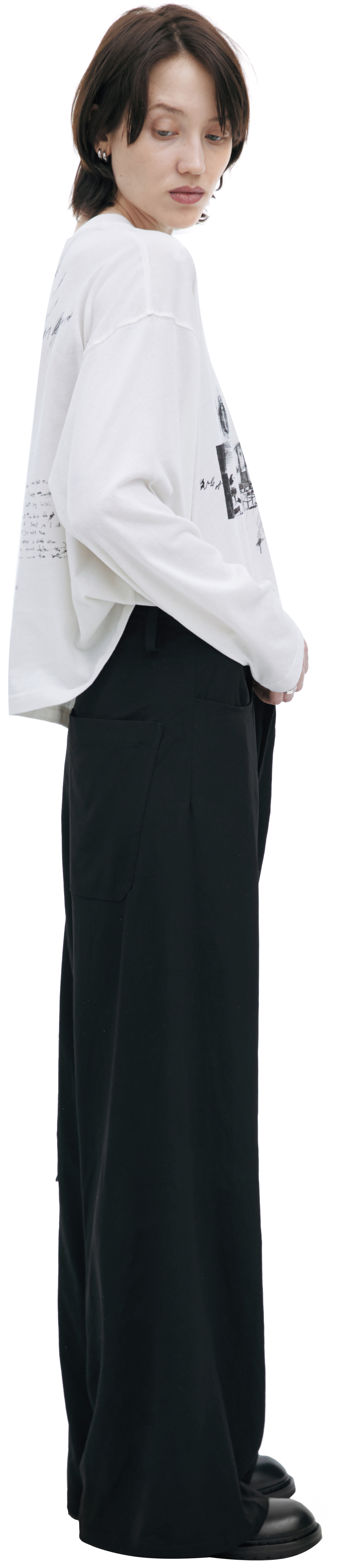Ann Demeulemeester Longлоsleeve shirt with an abstract print