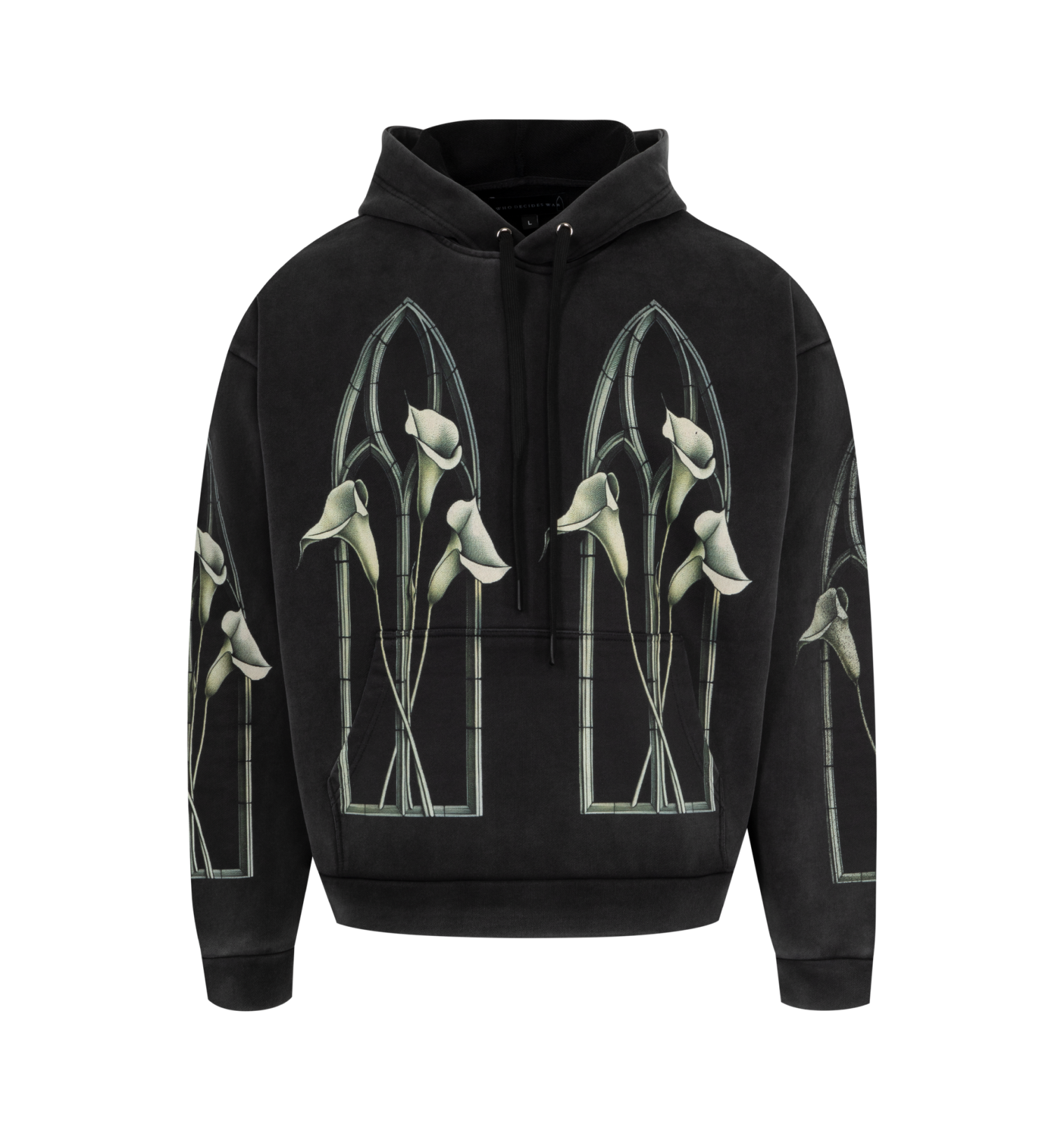 Who Decides War Calla Window Hooded Pullover