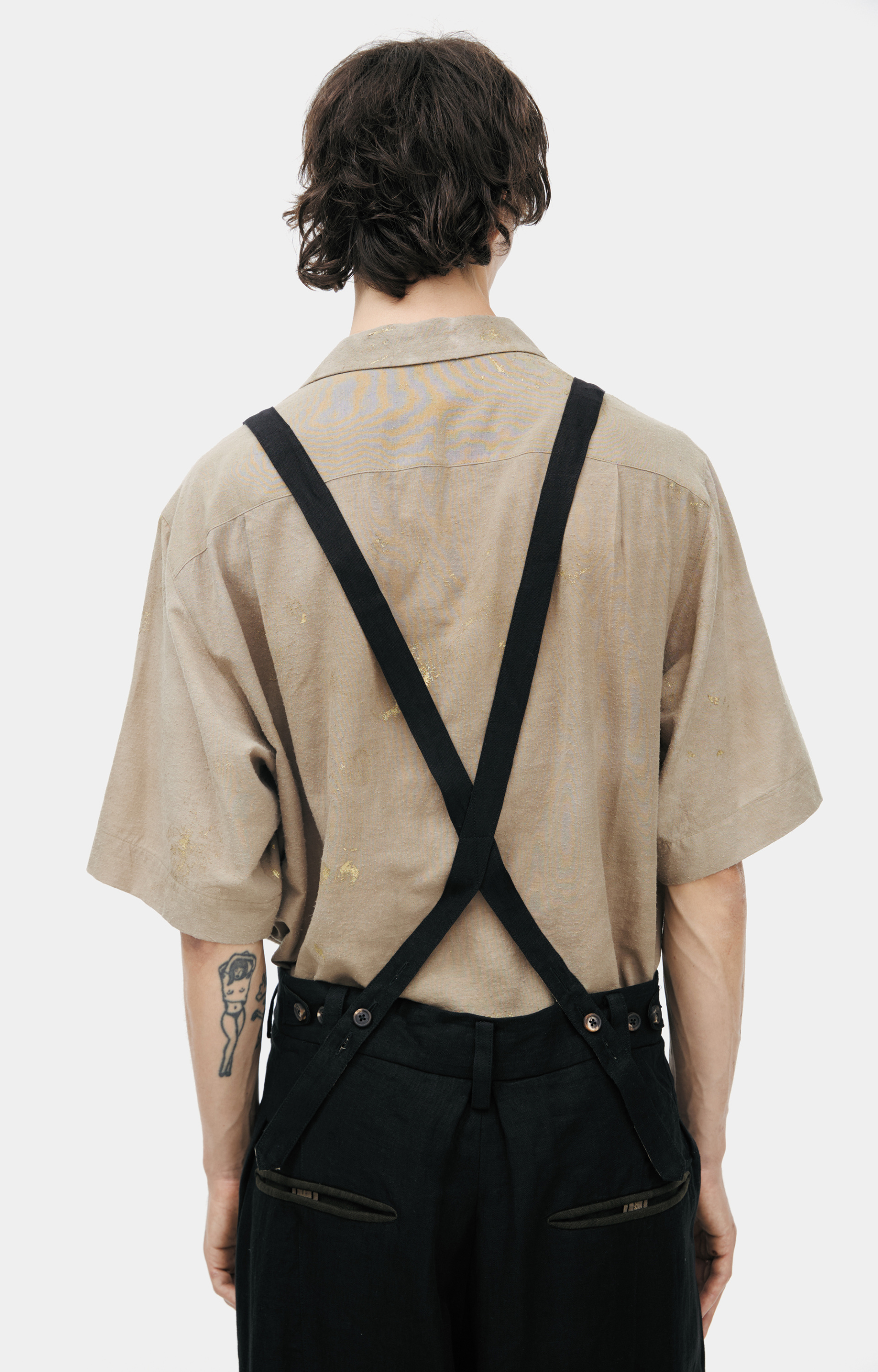 Ziggy Chen Wide-leg trousers with suspenders