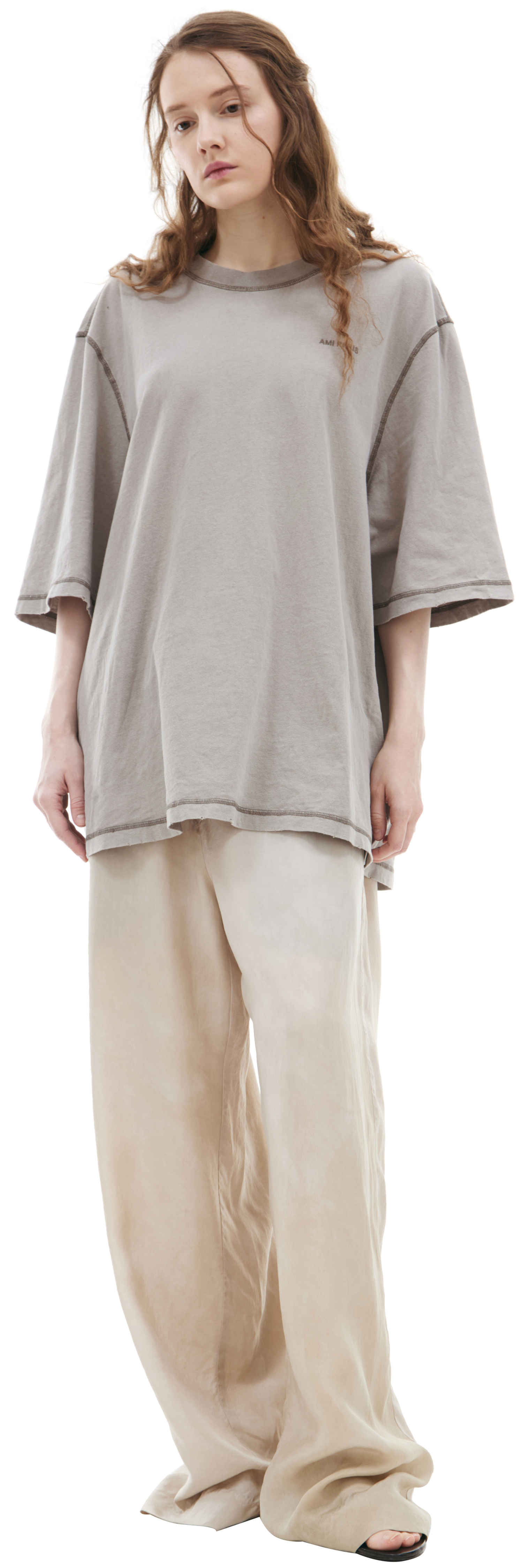 AMI PARIS T-shirt with contrasting seams