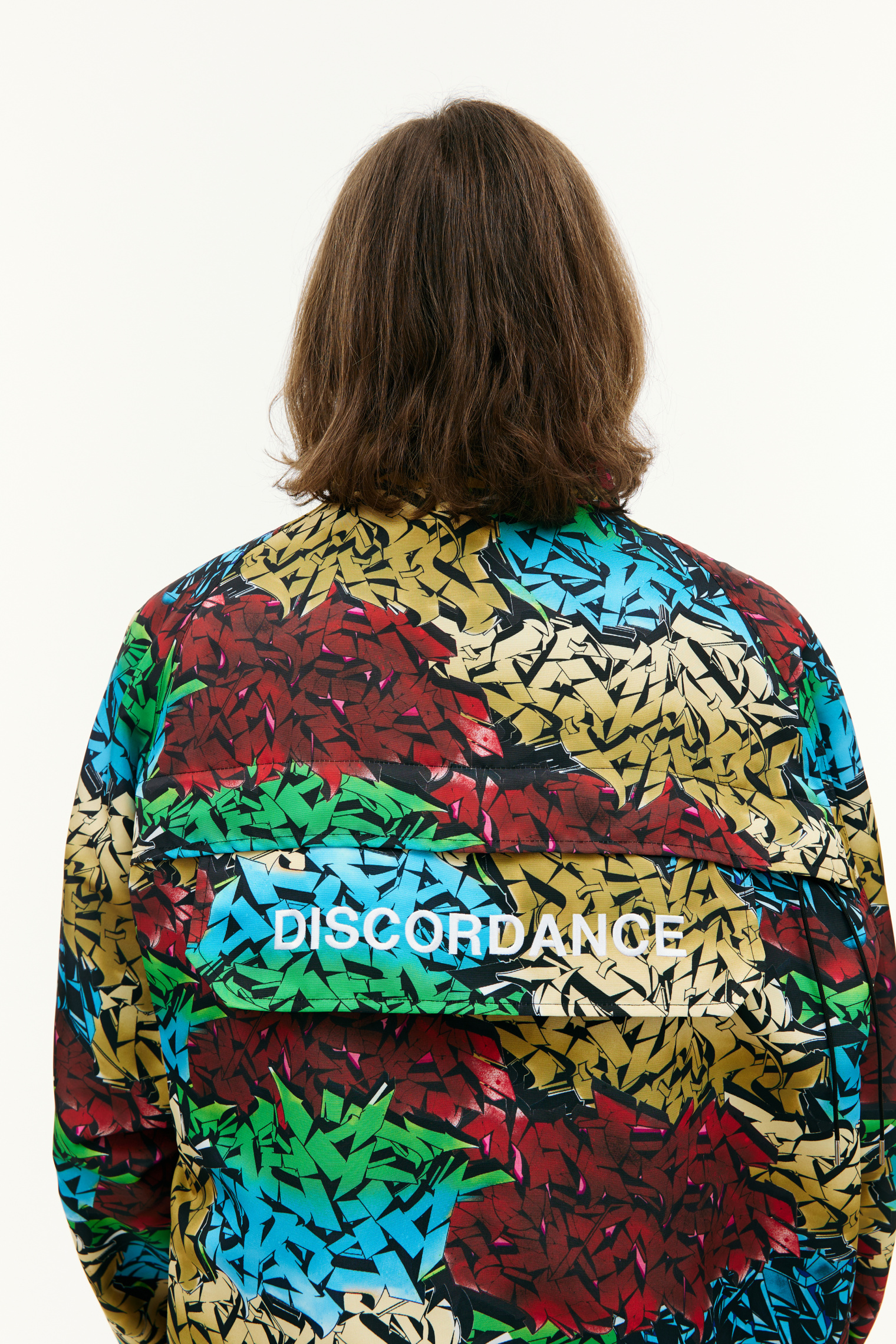 Children of the discordance Jacket with graffiti print
