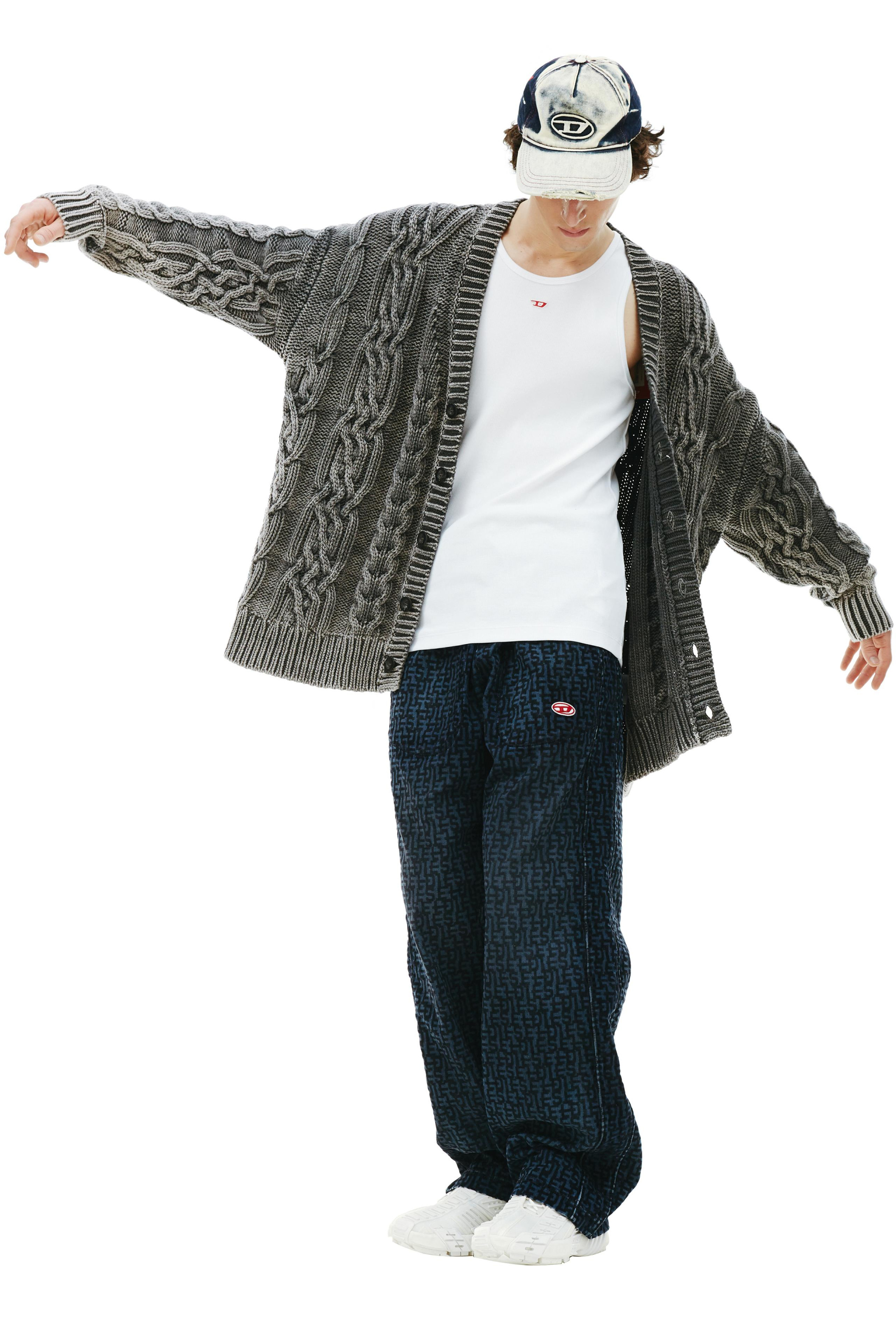 Diesel Rib knit K-Elindo Cardigan