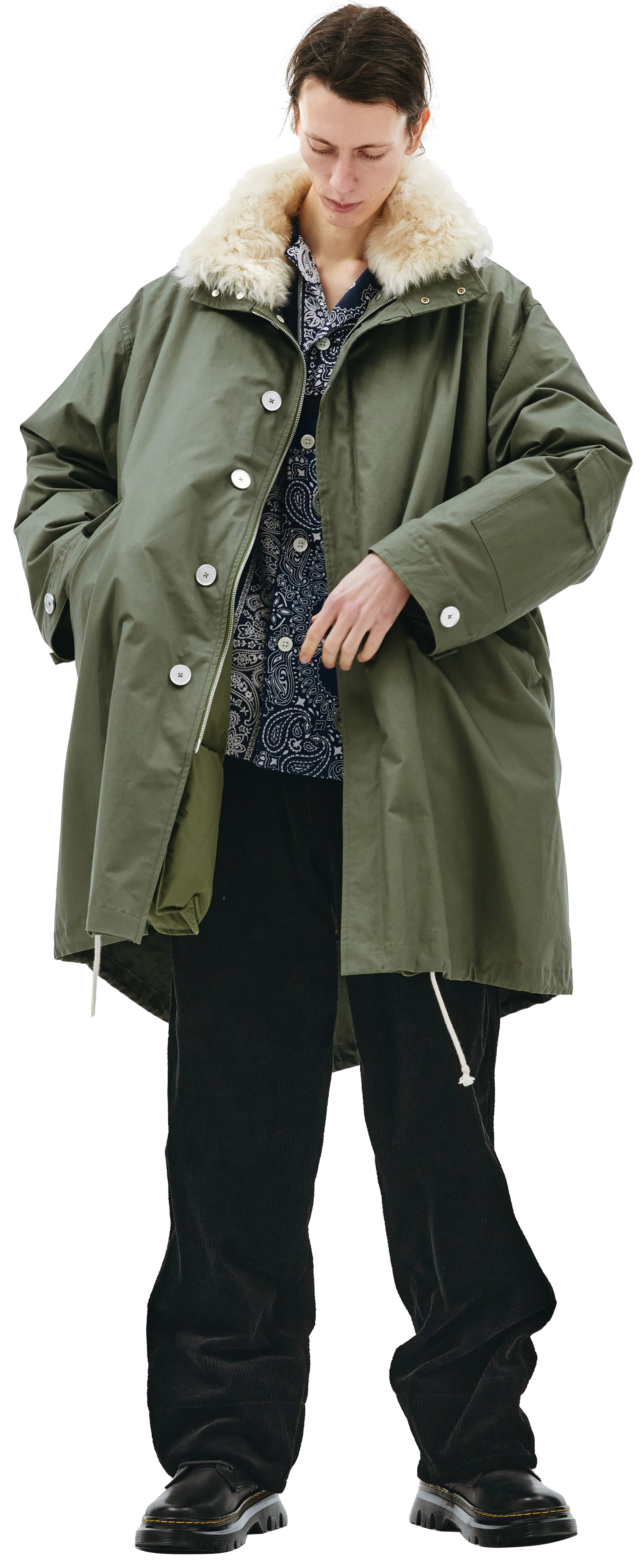 Jil Sander Parka with fur collar