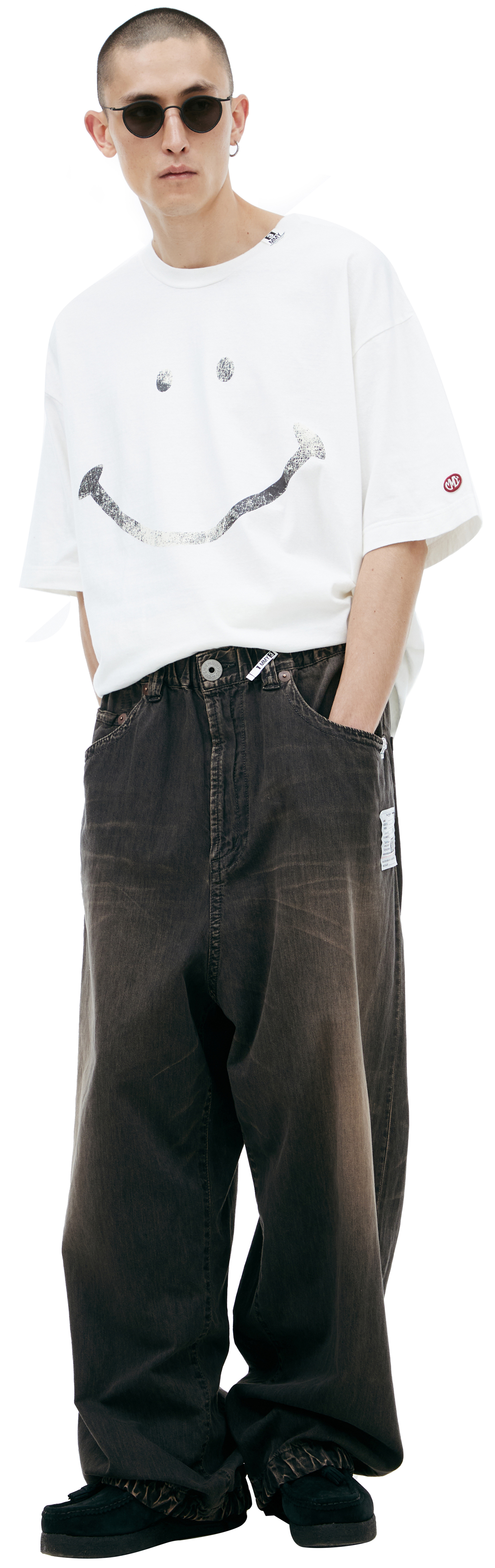 Maison Mihara Yasuhiro Jeans with a pocket patch