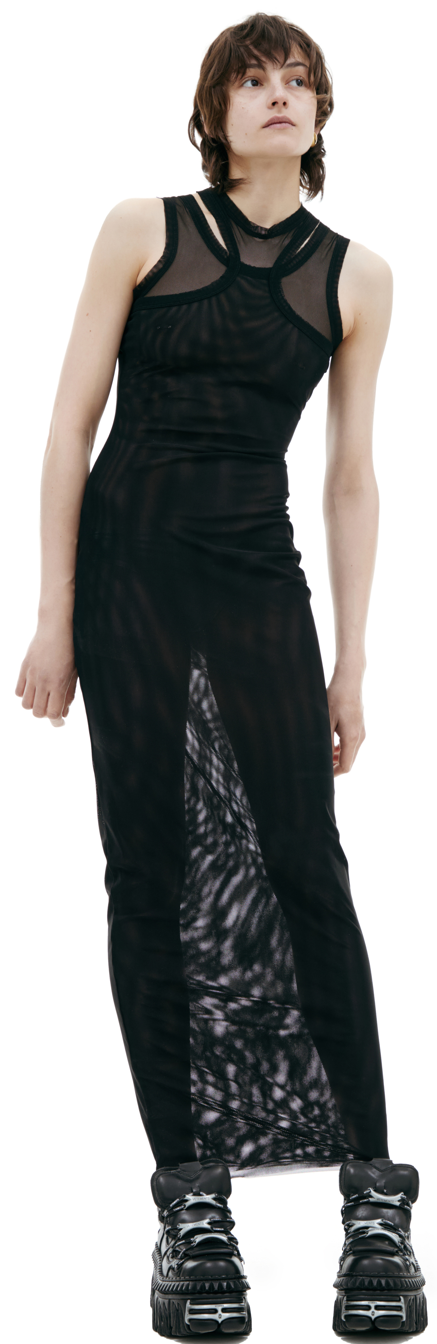 VETEMENTS Semi-transparent maxi dress