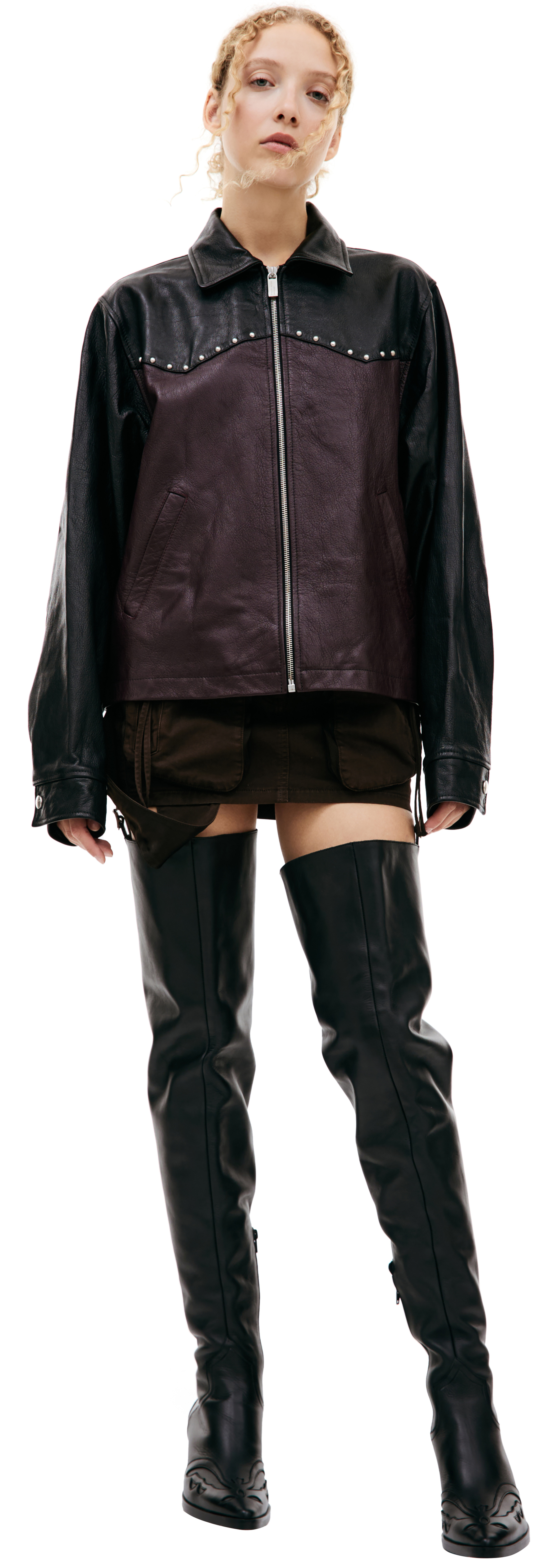 Enfants Riches Déprimés Leather western jacket