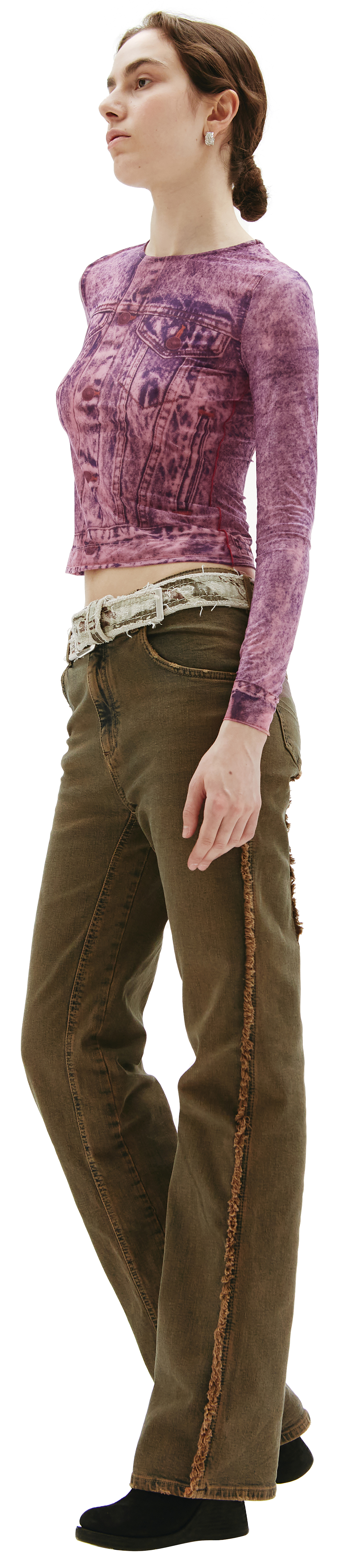 Diesel Graphic printed T-Clau Longsleeve