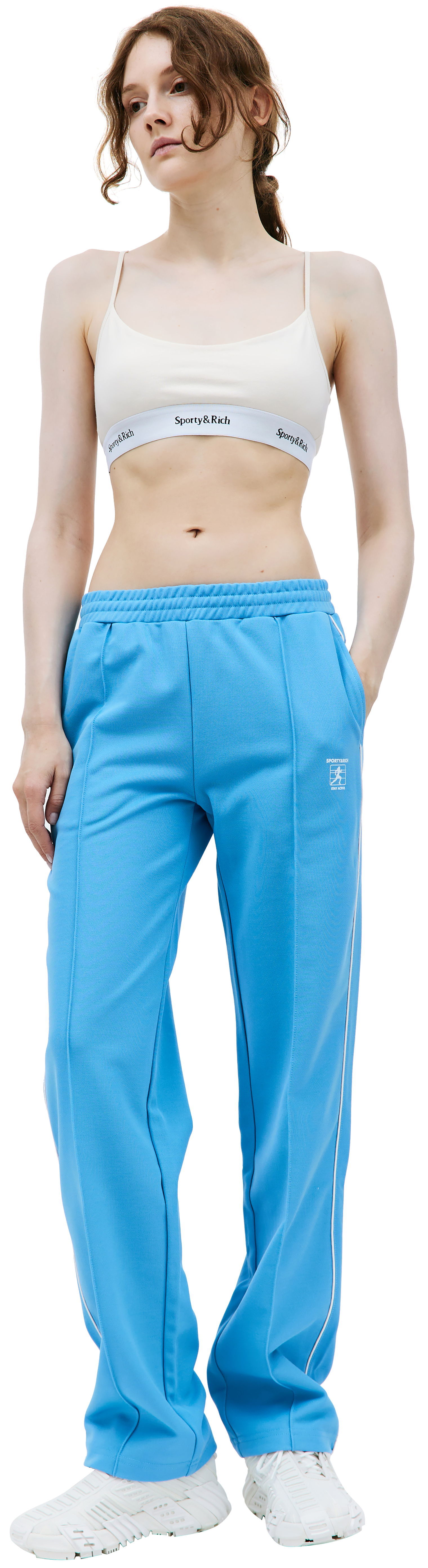 SPORTY & RICH Logo printed sweatpants