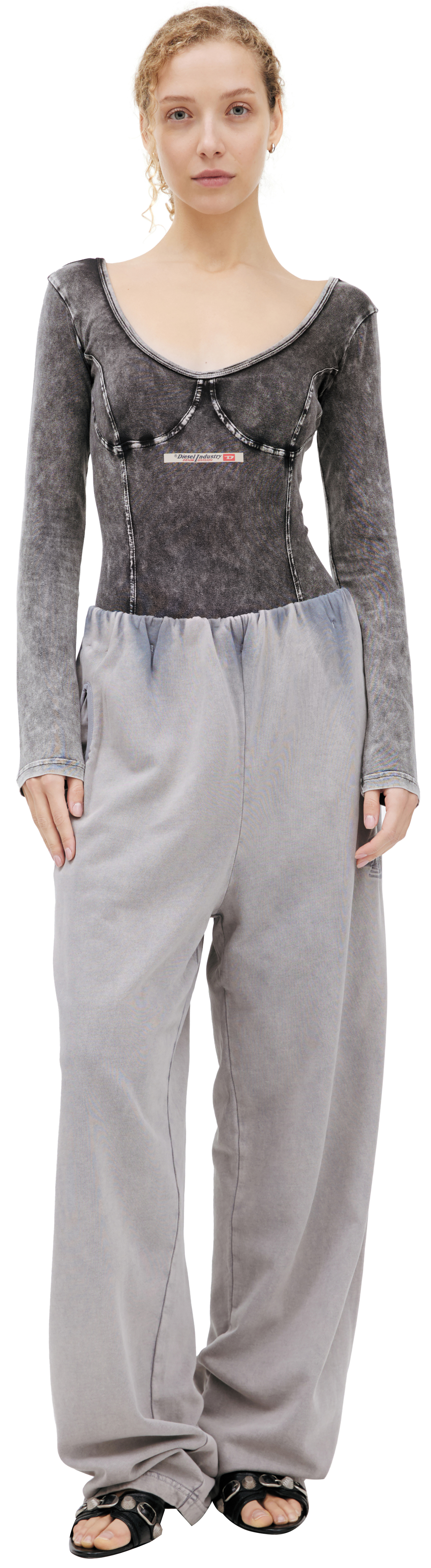 Diesel Trousers with embroidered logo